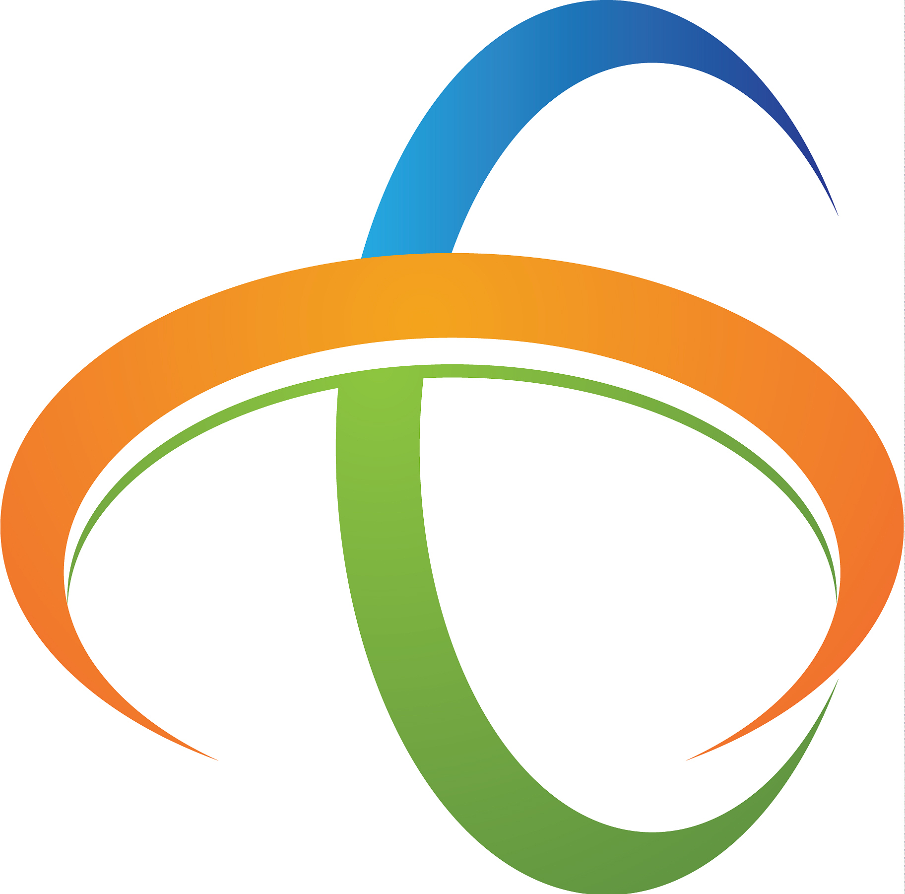 technology circle logo and symbols