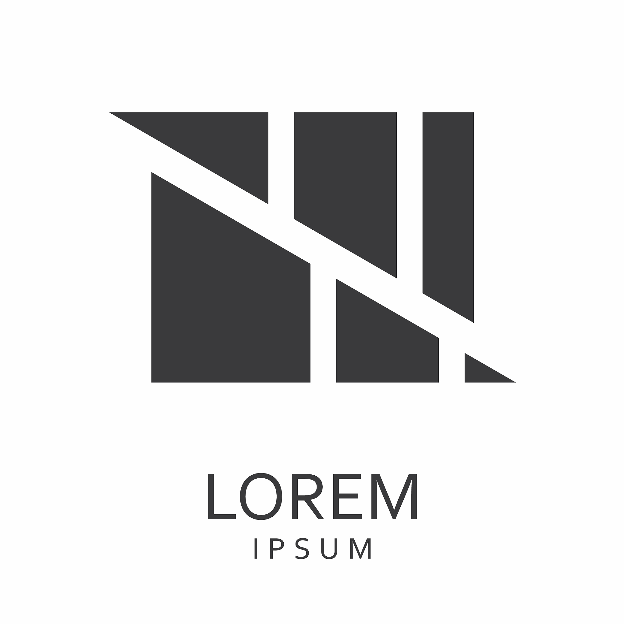 black abstract logo