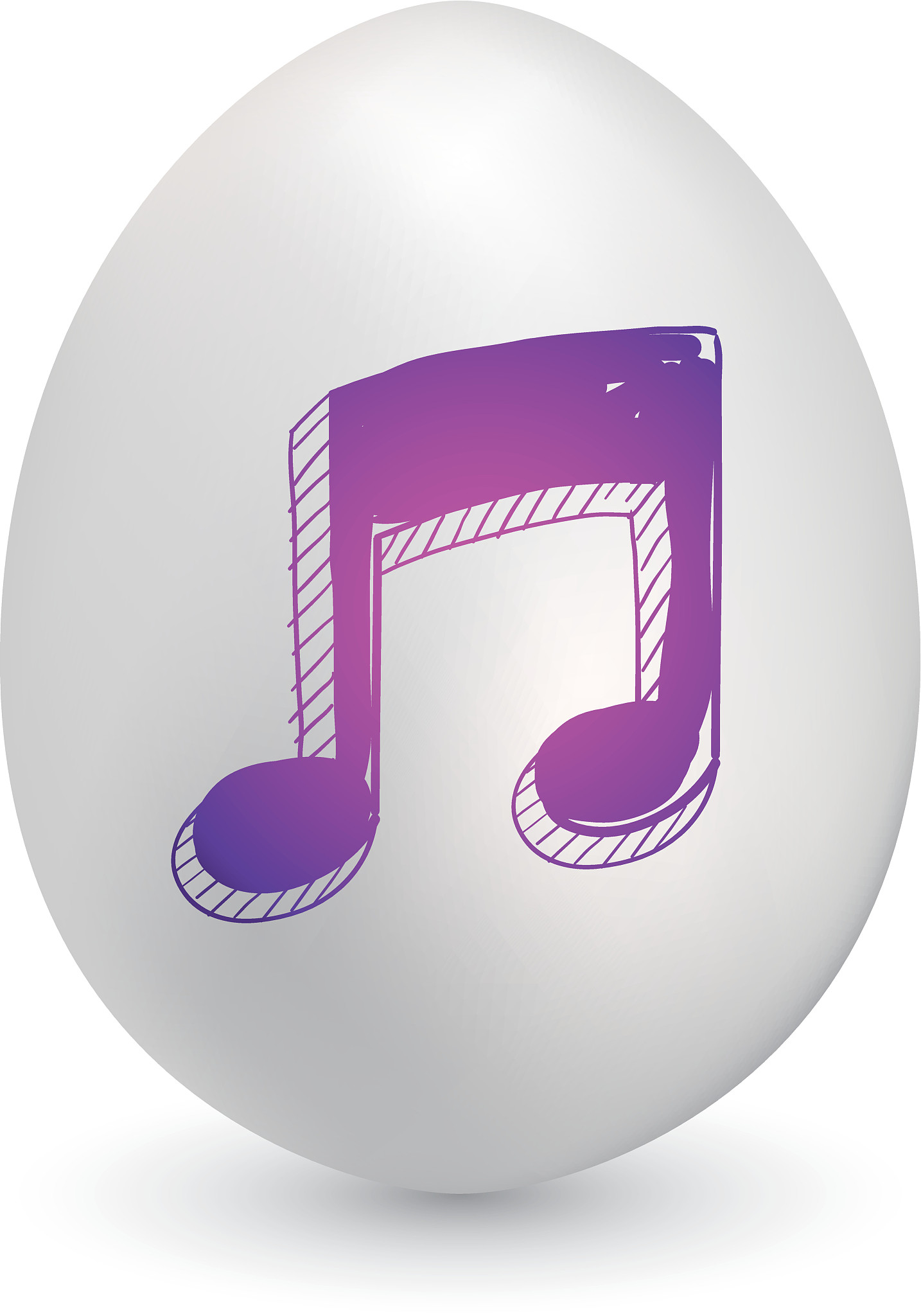 music note easter egg vector