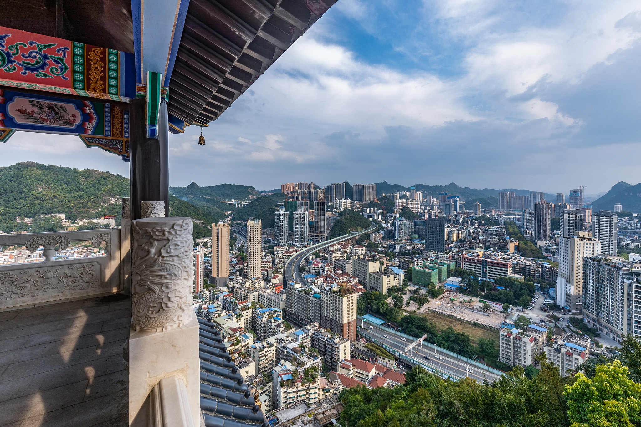 贵阳东山寺城市风景