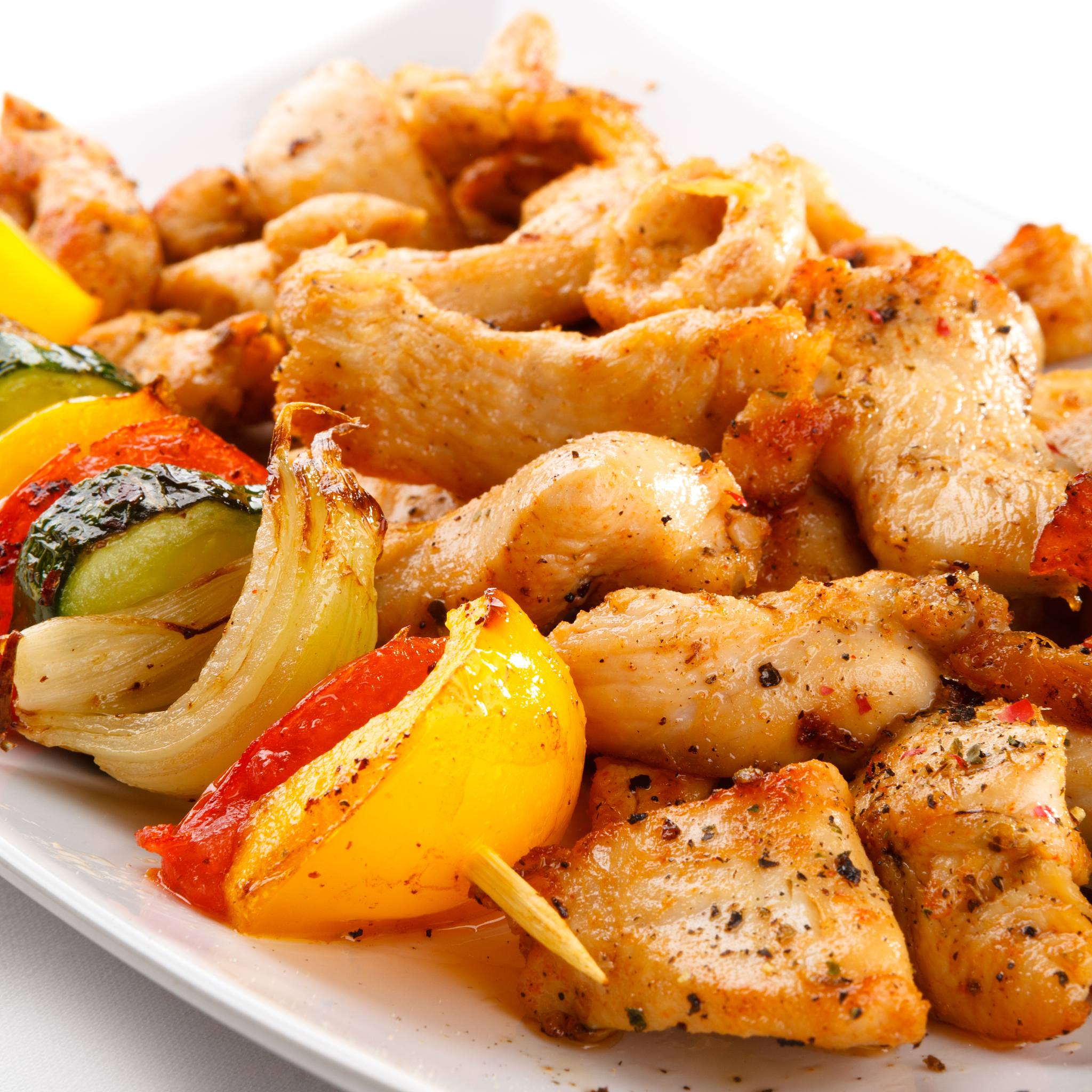 kebab - grilled meat and vegetables