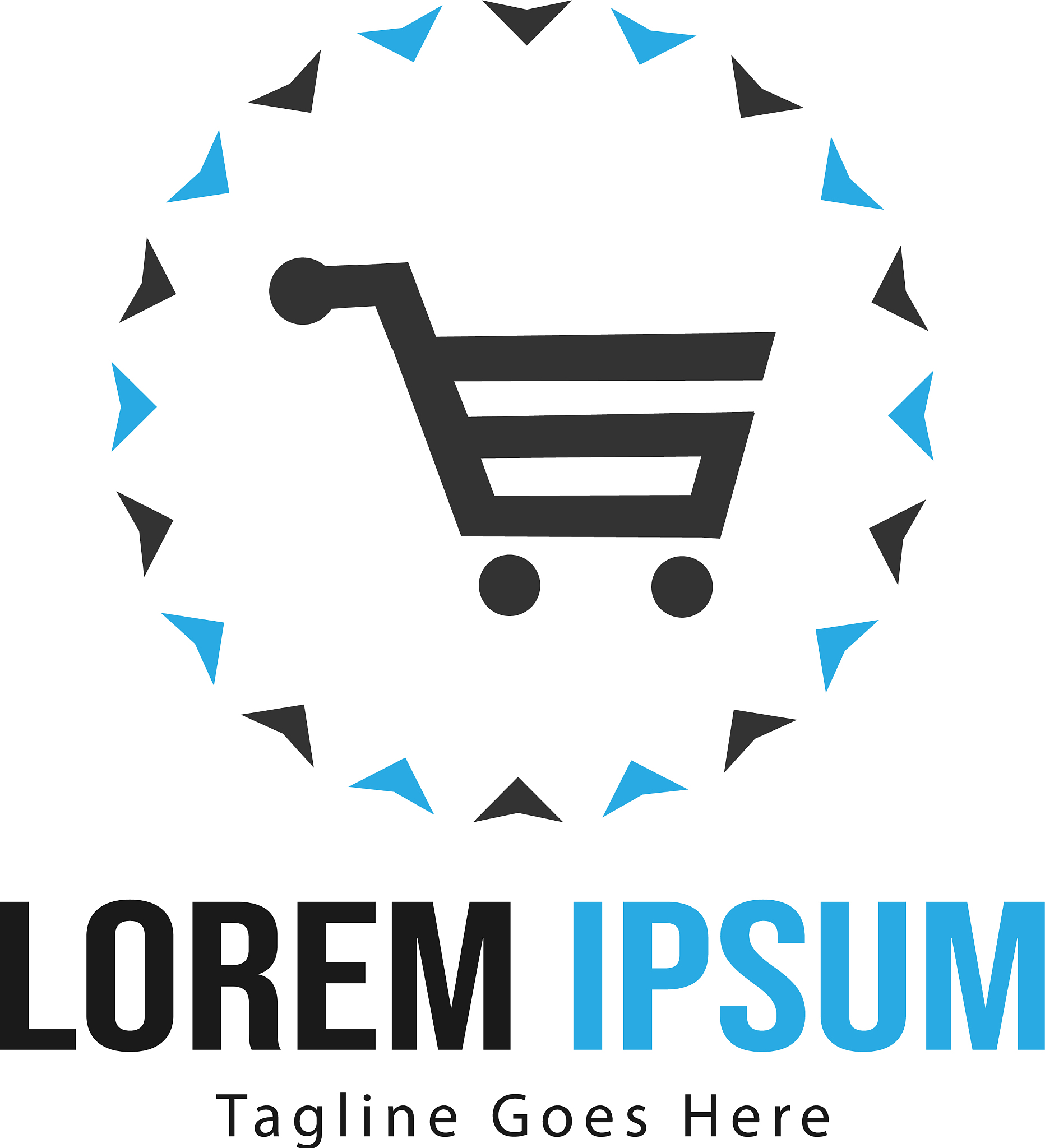 shopping logo template design shopping logo with