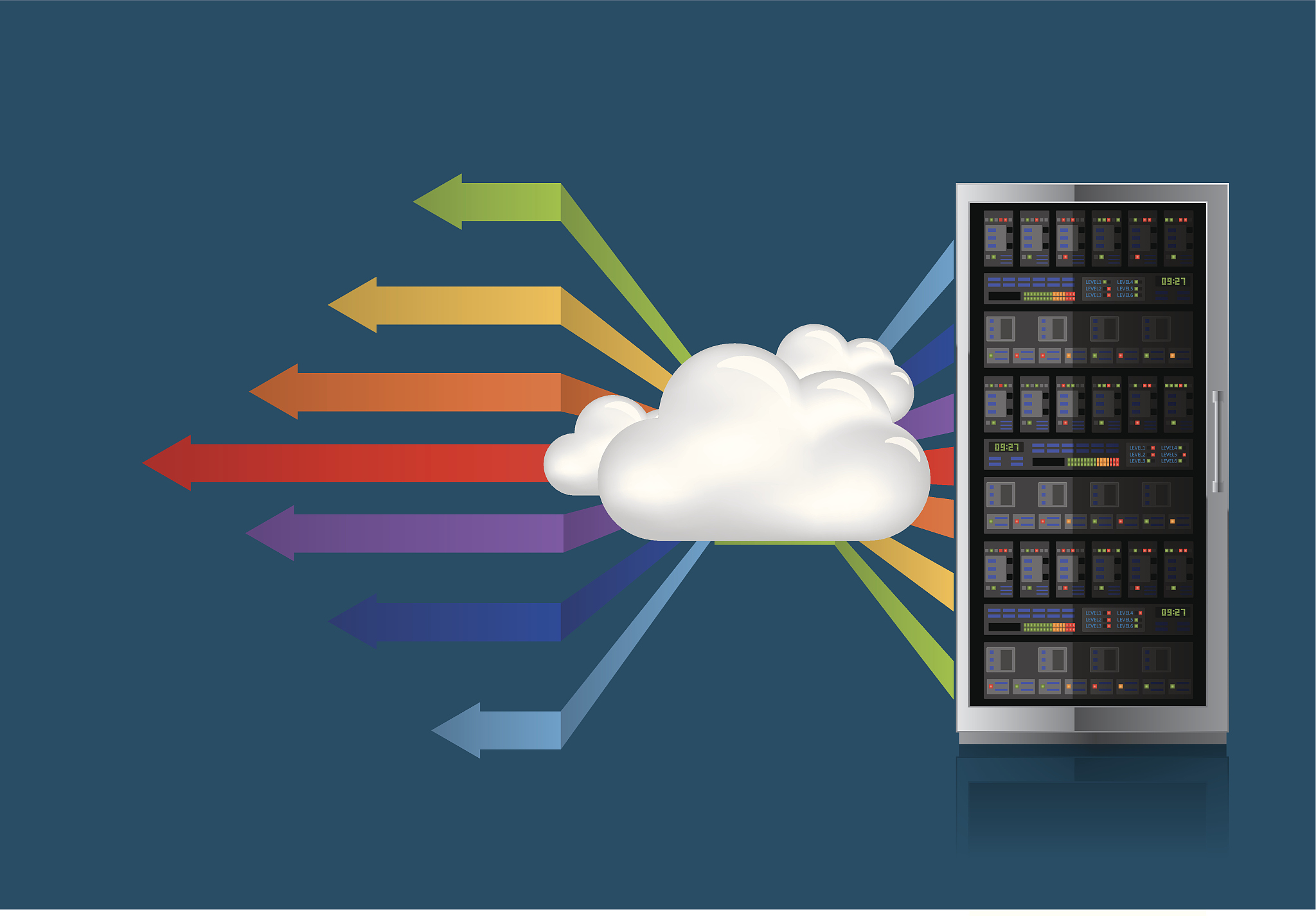 cloud computing and network server