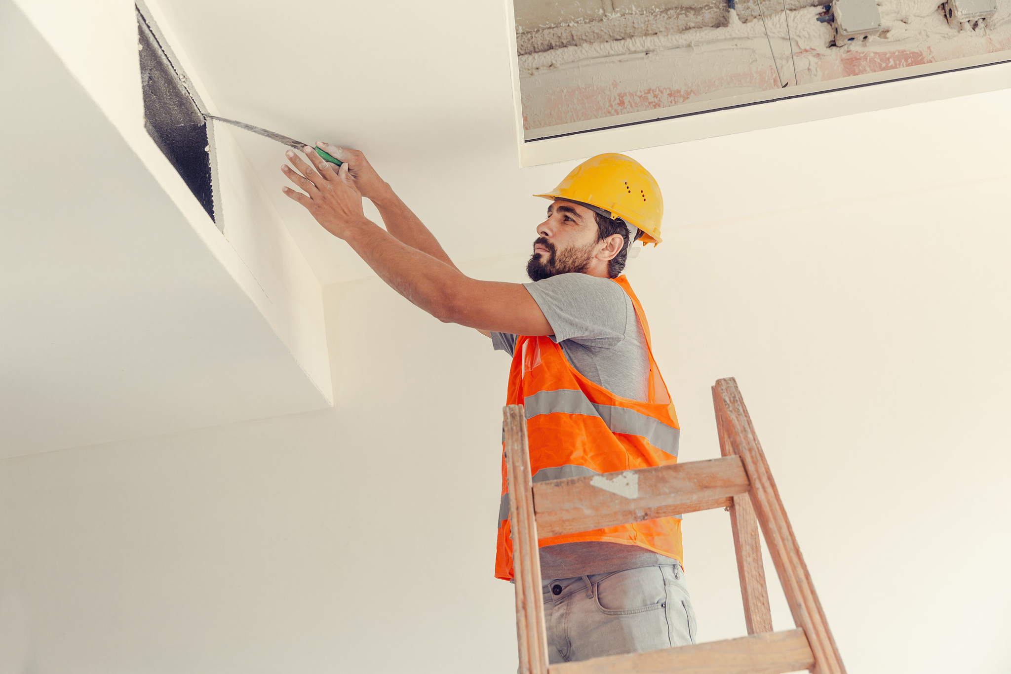 worker on a construction site