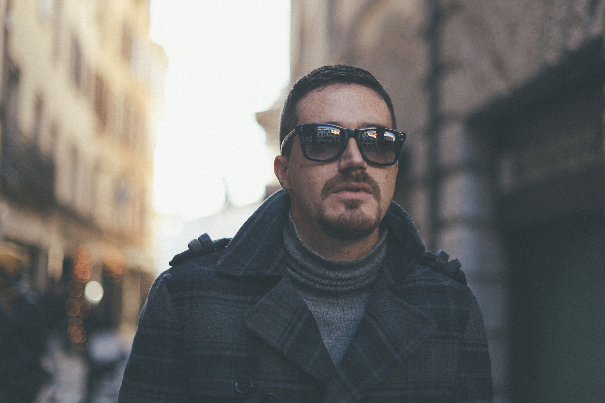 handsome man portrait outdoors