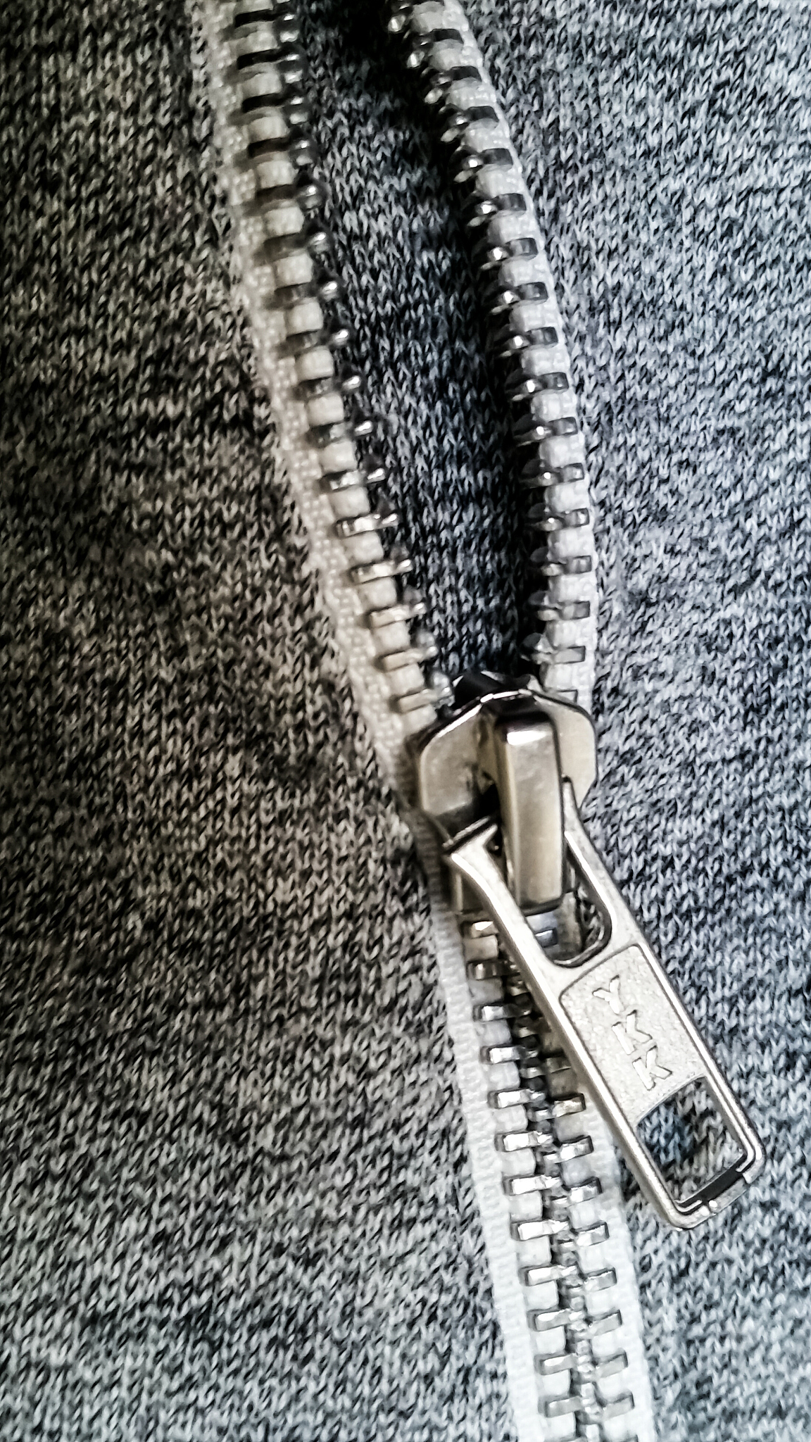 extreme close up of zip