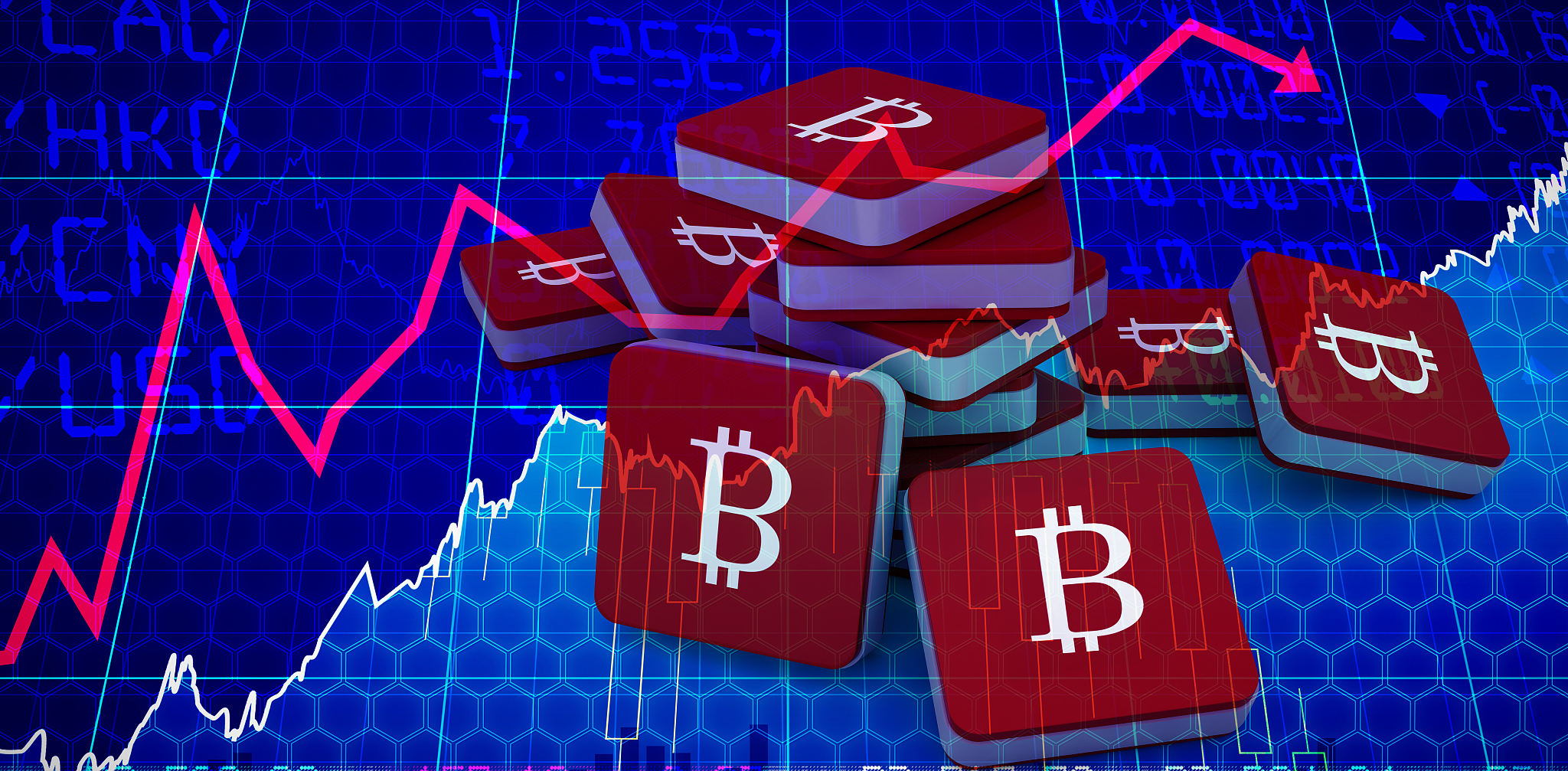 composite image of bitcoin symbol