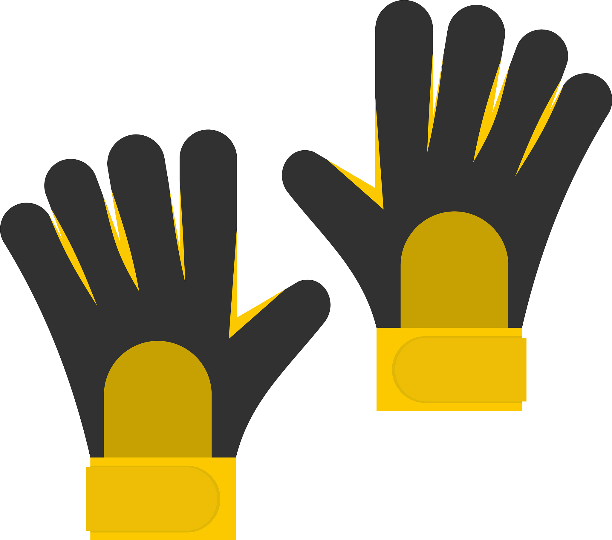 soccer goalkeepers gloves icon isolated