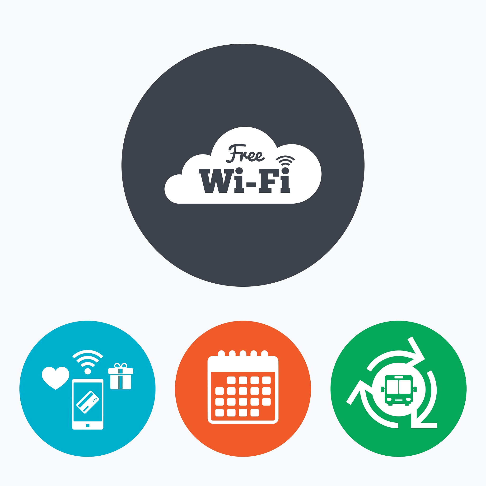 free wifi sign wifi symbol wireless network