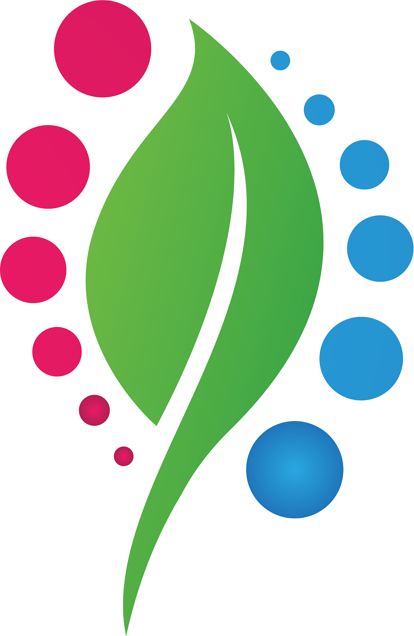 logos of green leaf ecology nature element