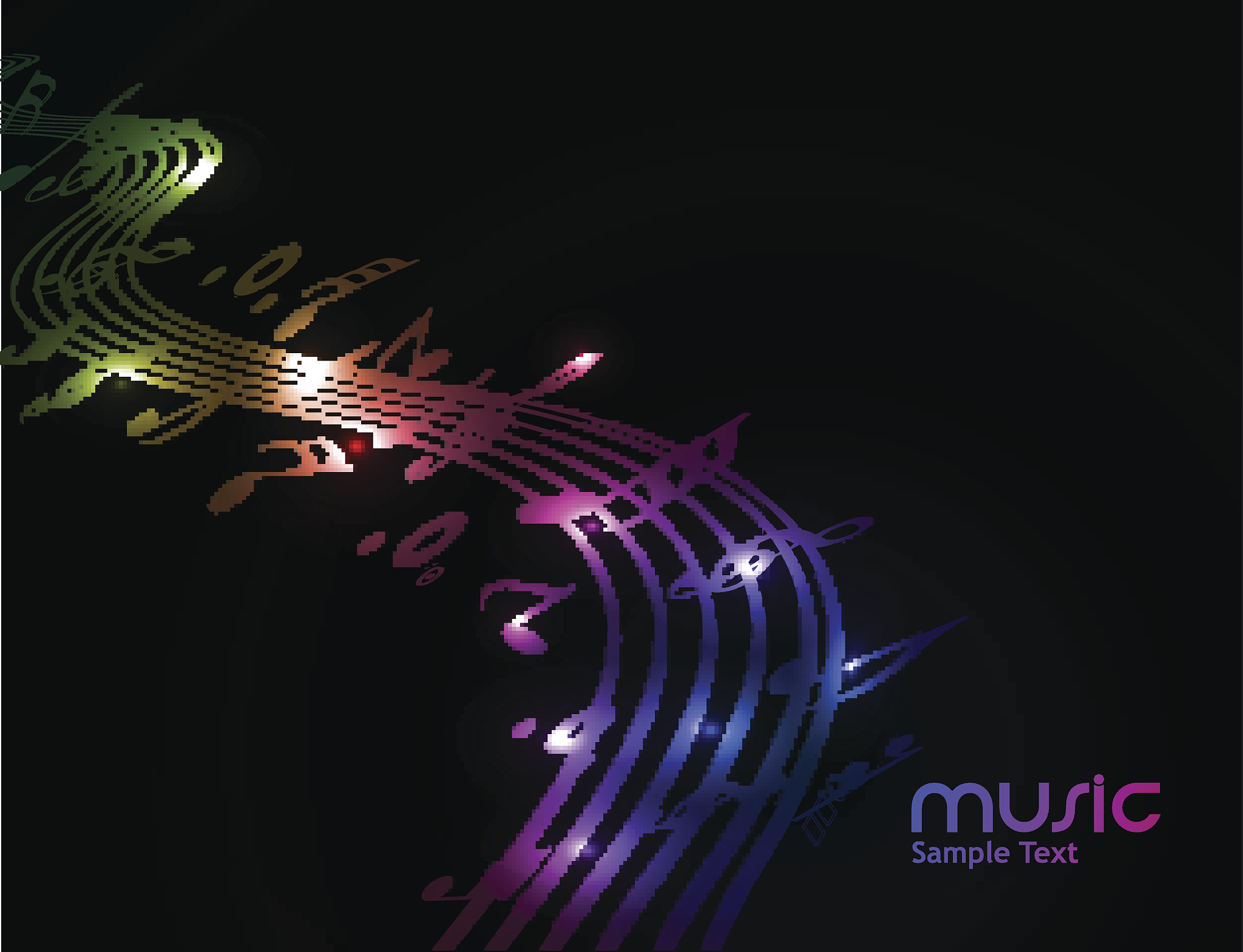music notes design