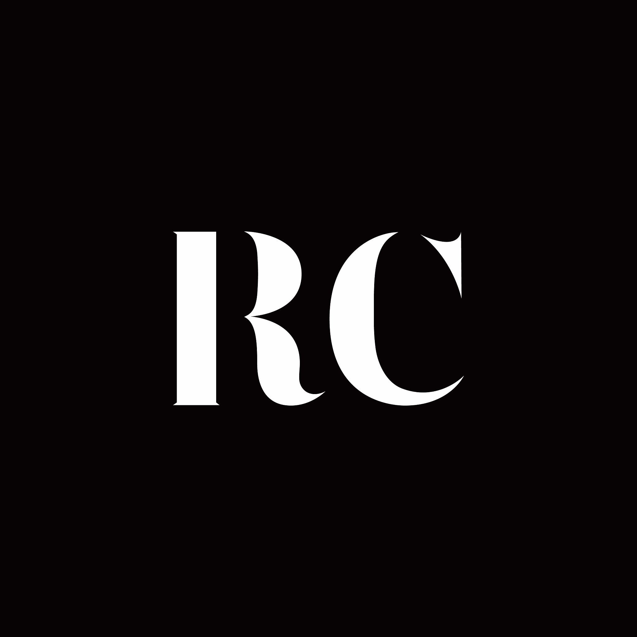 rc logo letter initial logo designs template