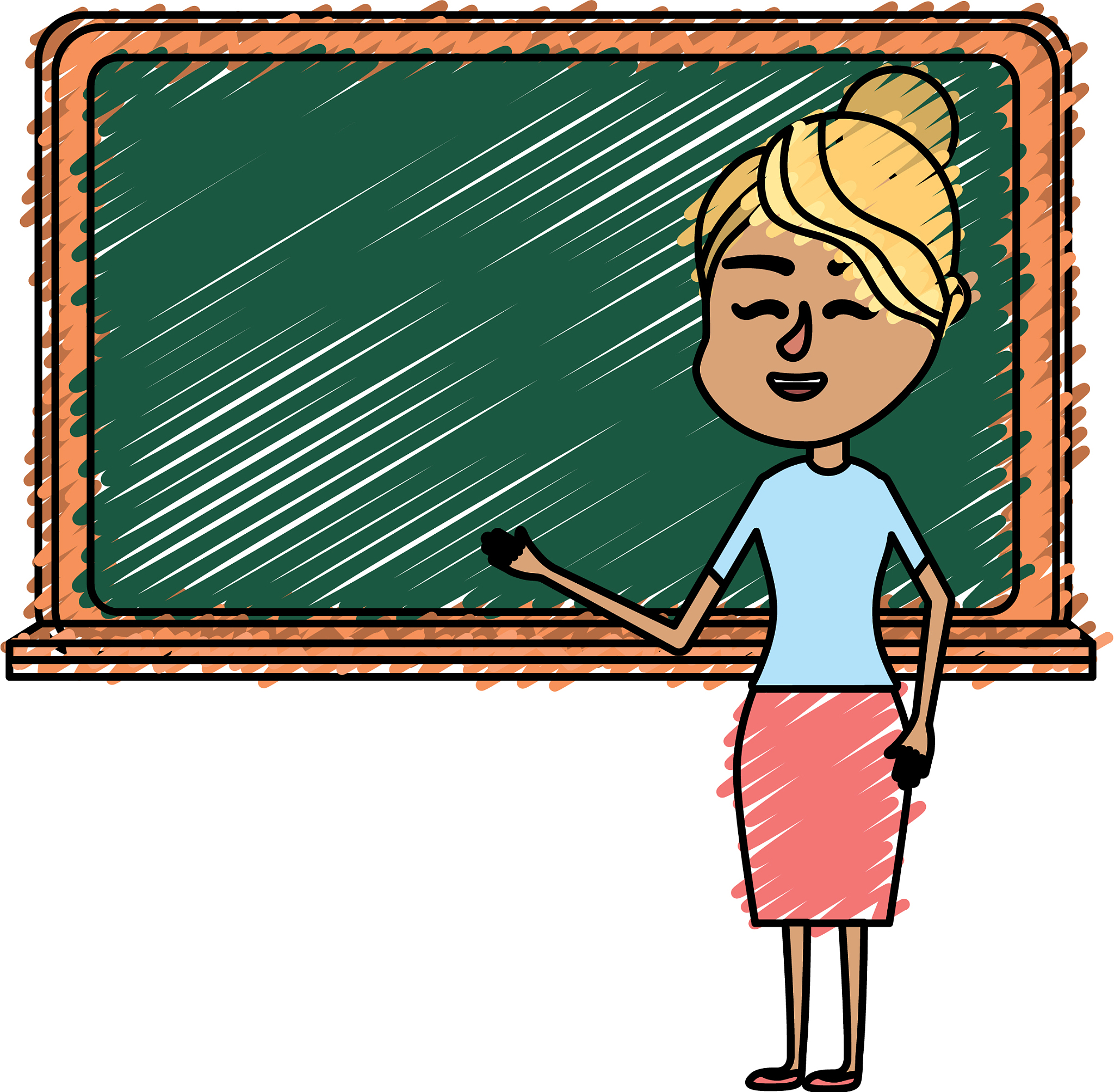 woman teacher teaching to the student in the