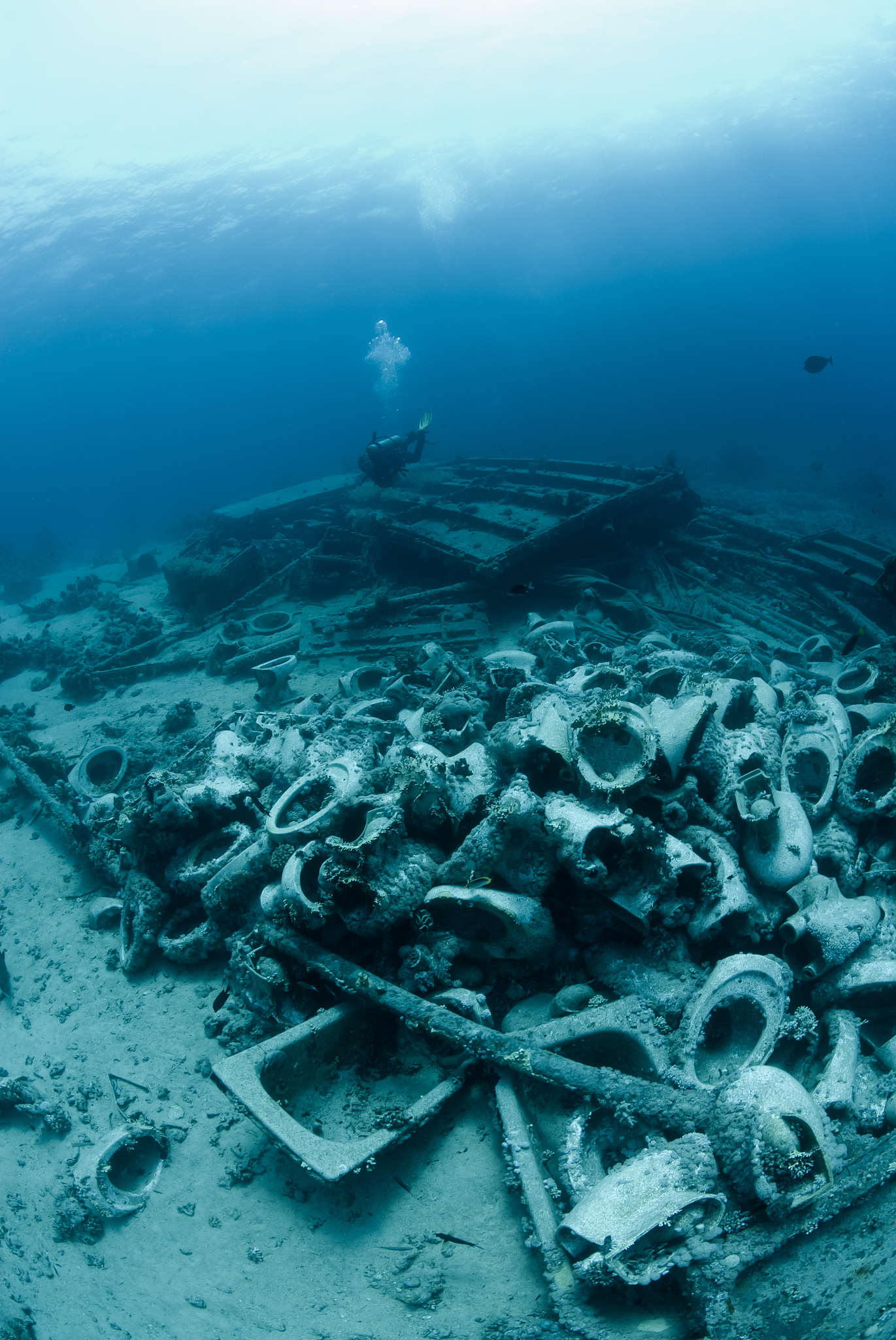 underwater wreckage