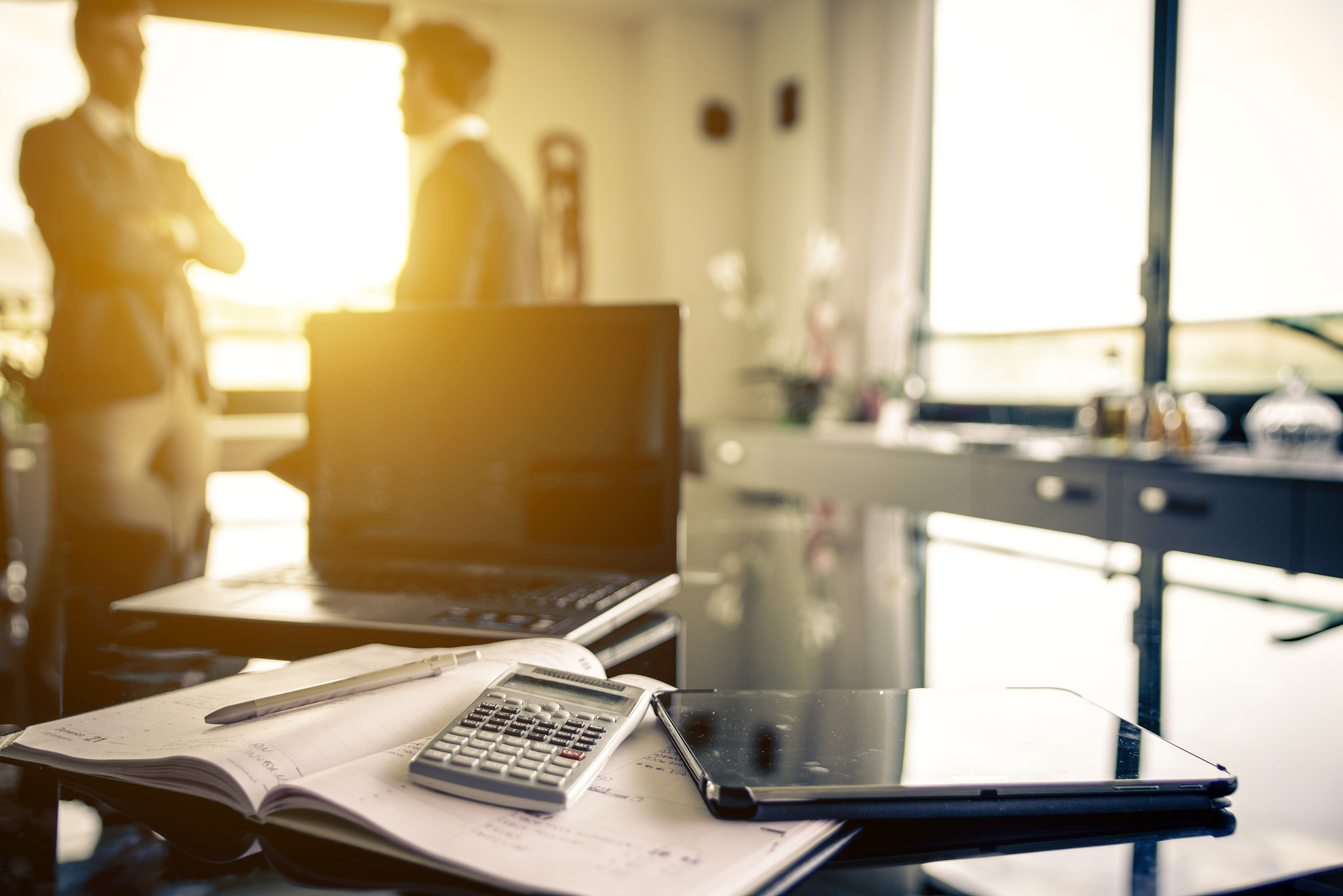 two employer in the office