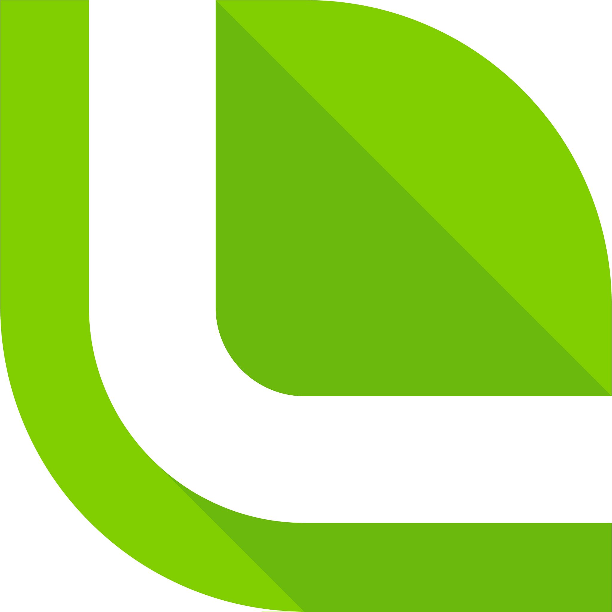 green letter l logo icon design