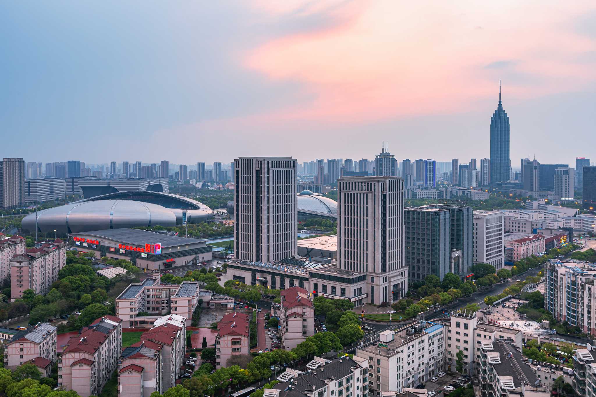 江苏省常州市城市建筑风光