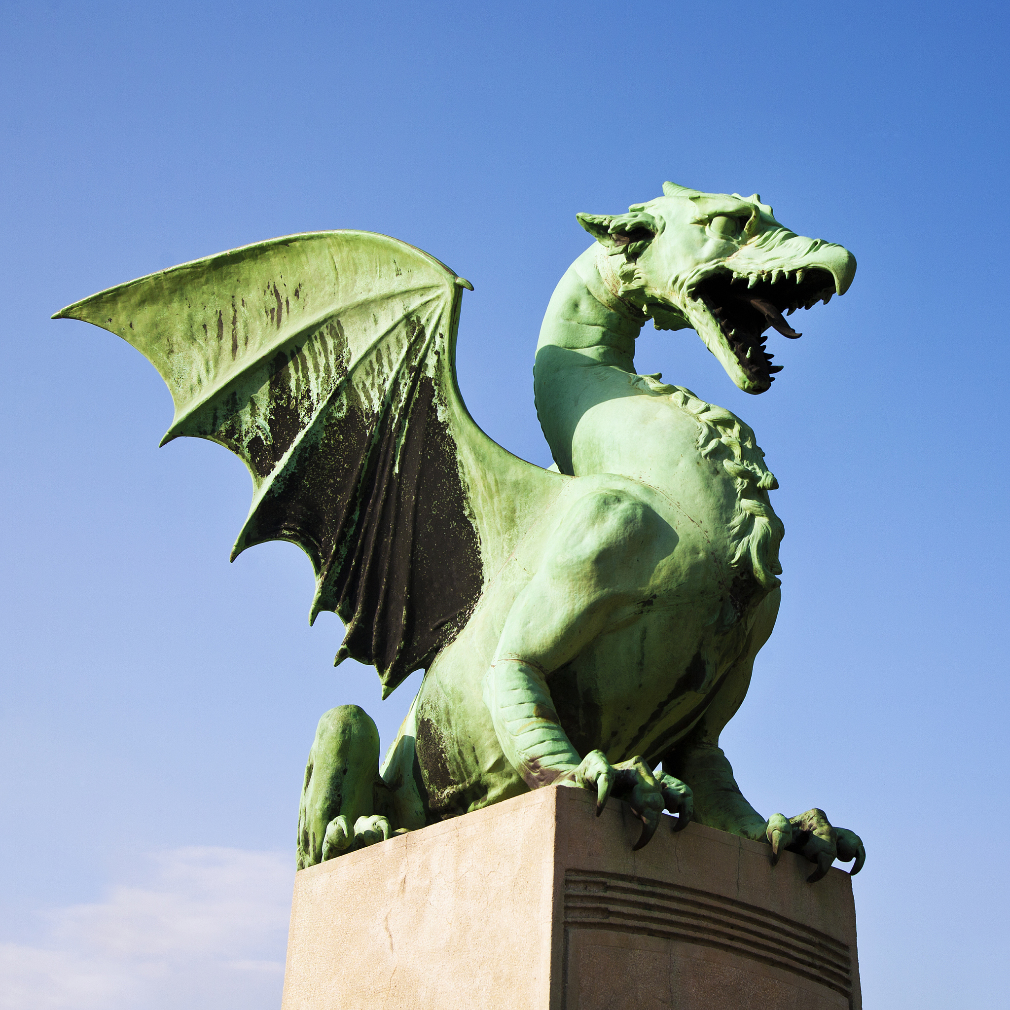 dragon statue in ljubljana