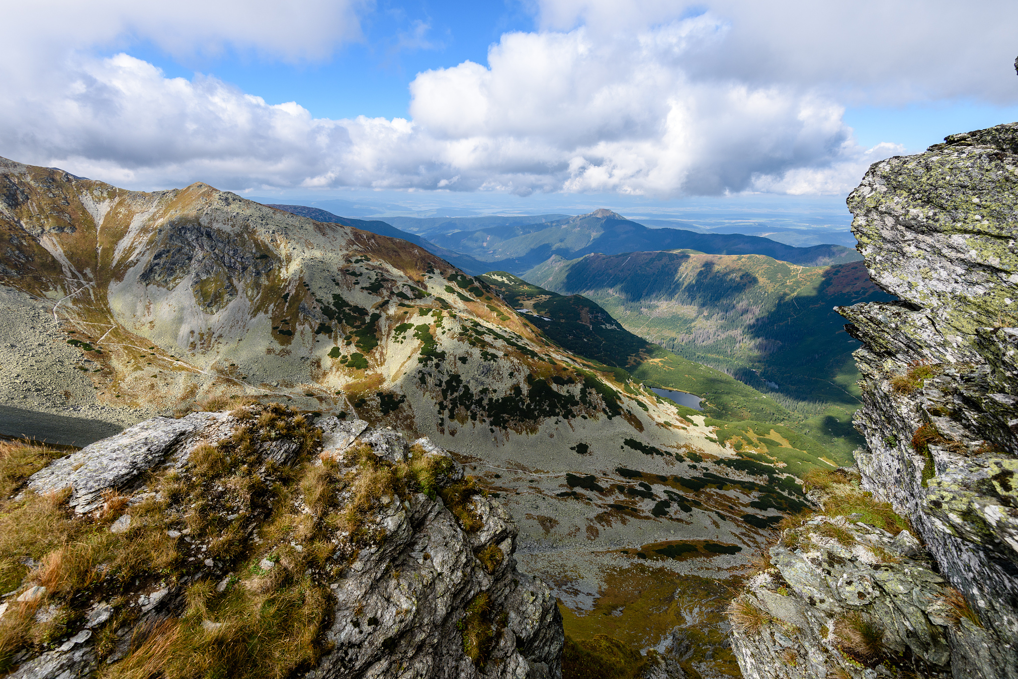 slovakian carpathian mountains in autumn.