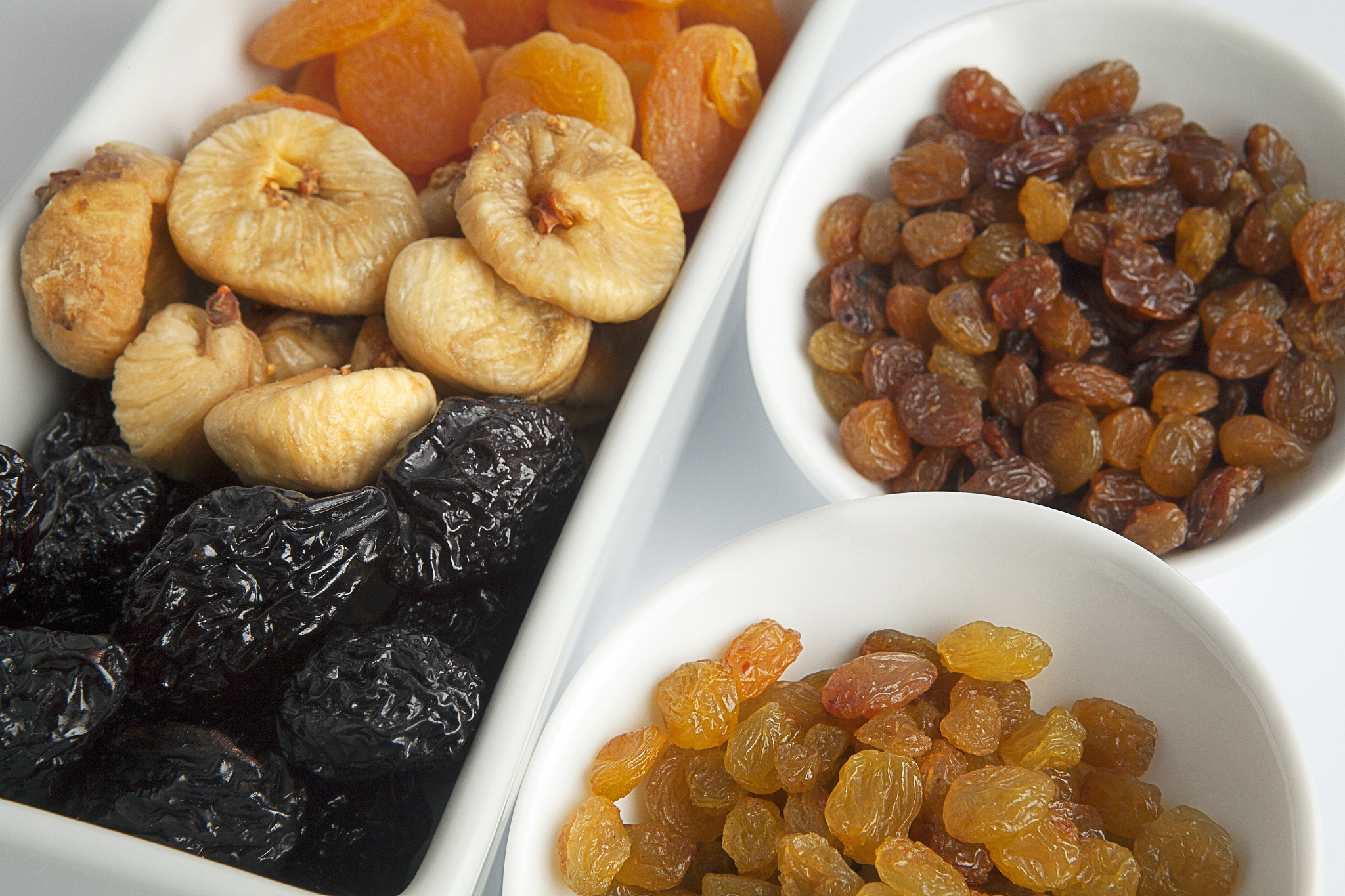 mix of dried fruits.
