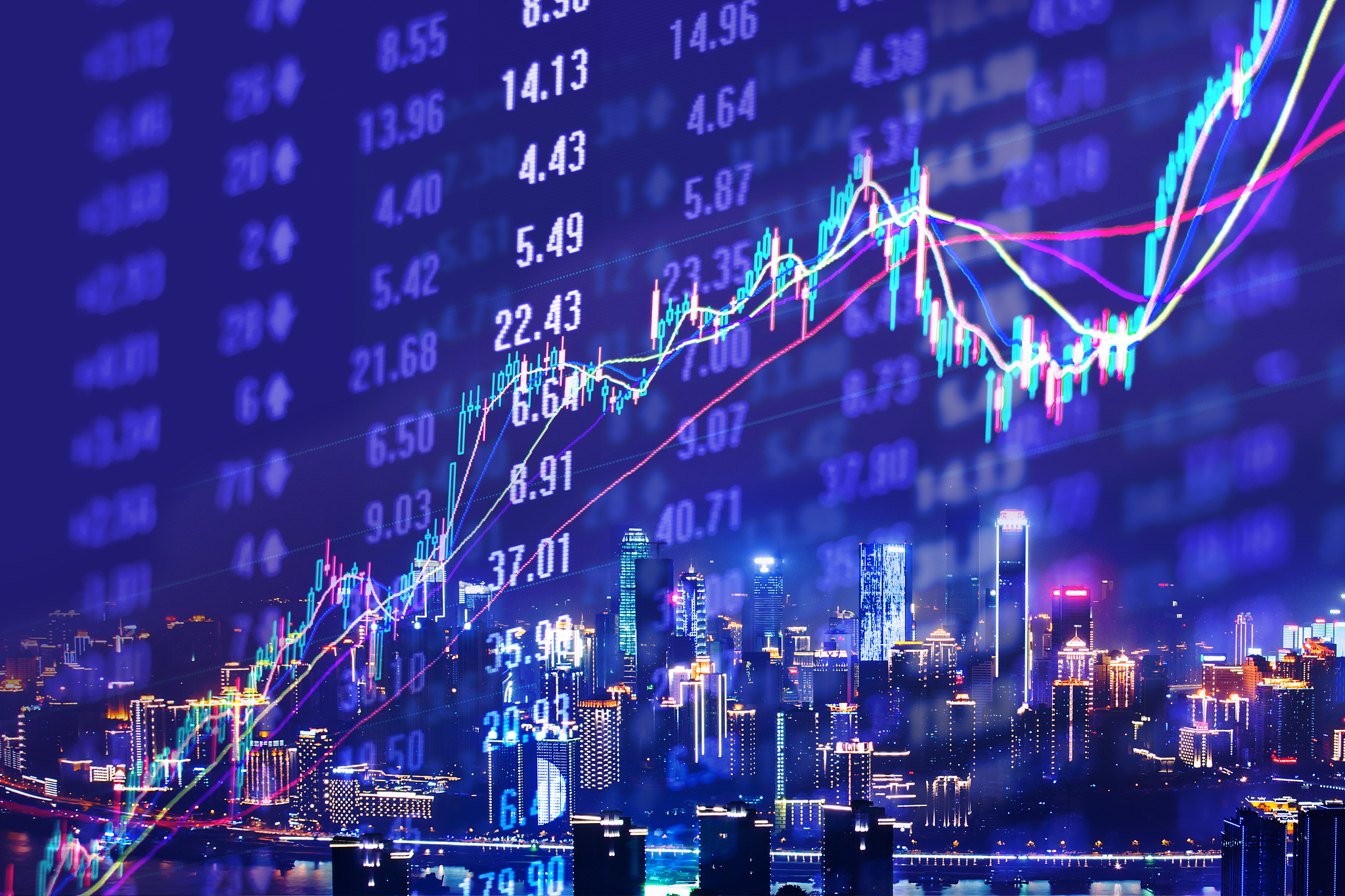 stock market display
