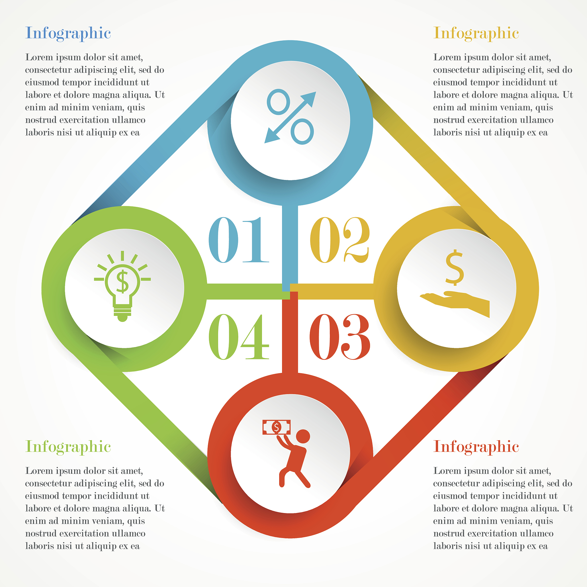 modern infographic step banner