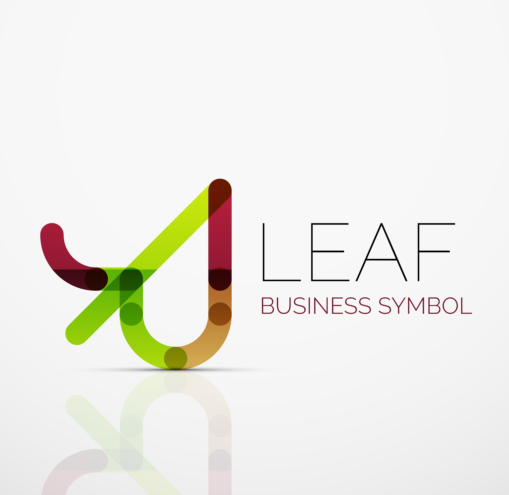 abstract logo idea eco leaf nature plant