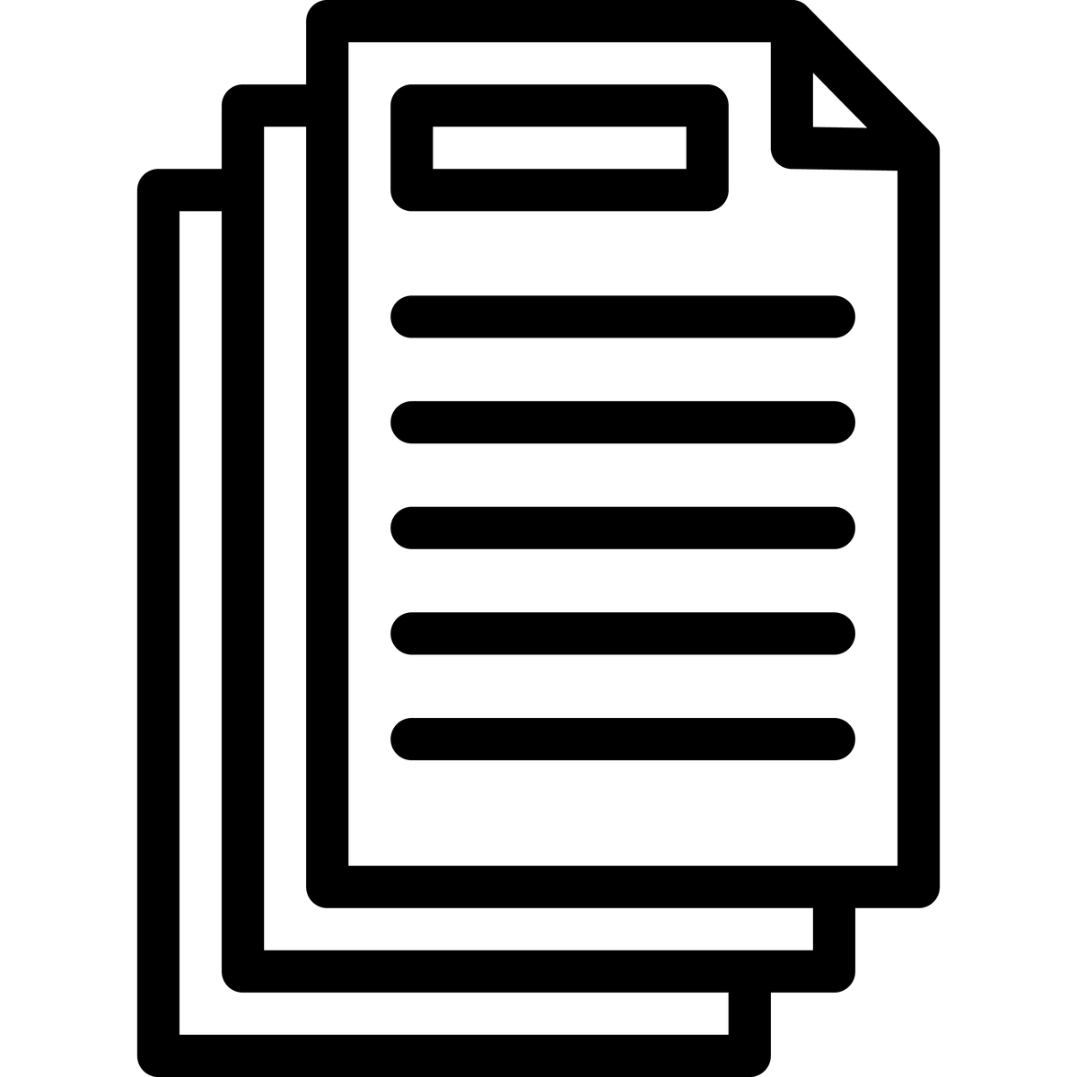 文档向量图标设计插画