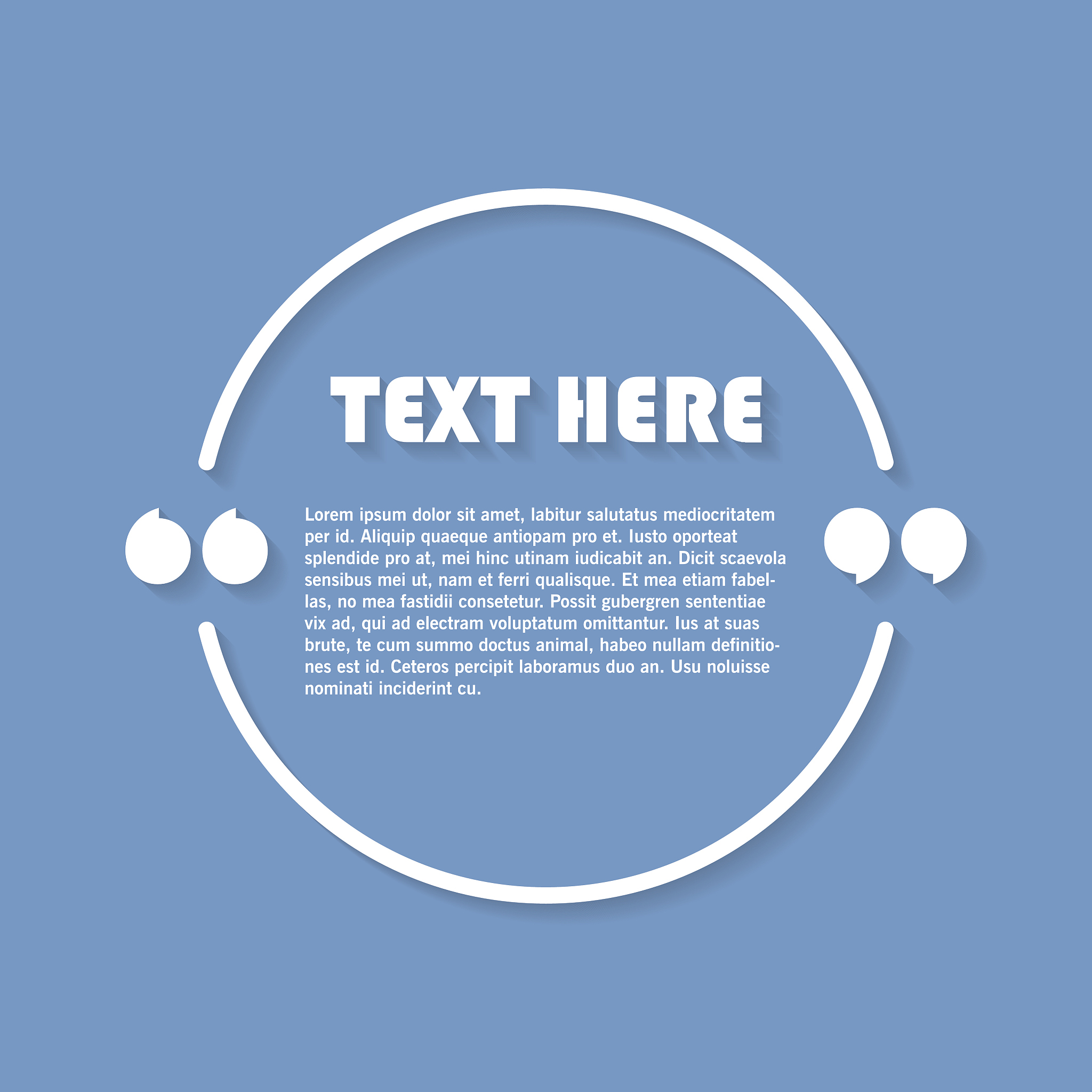 icon of quotation. speech bubble template with quote sign, symbo