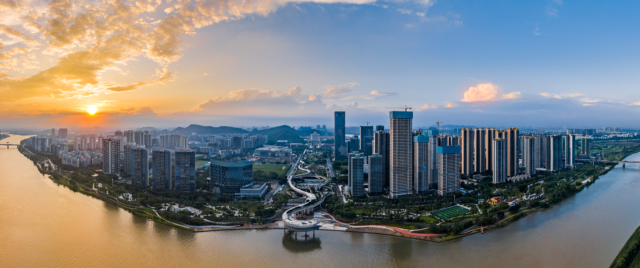 顺德新城区全景图