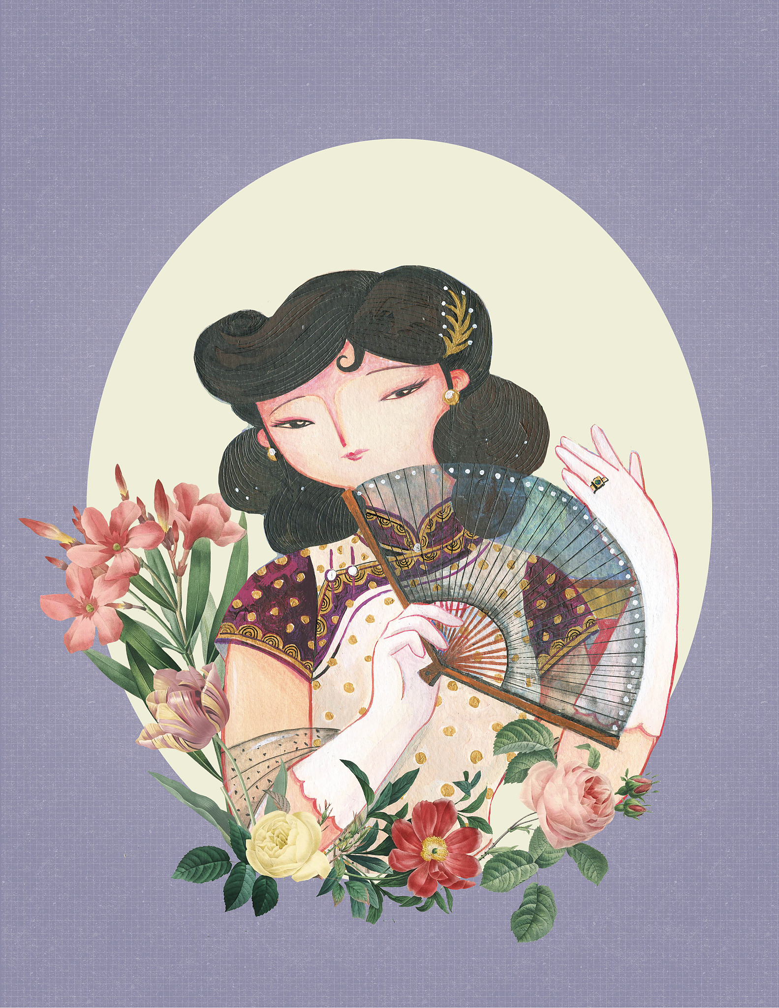 20+ AI绘画Prompt：身着中国旗袍的美少女，展现东方之美