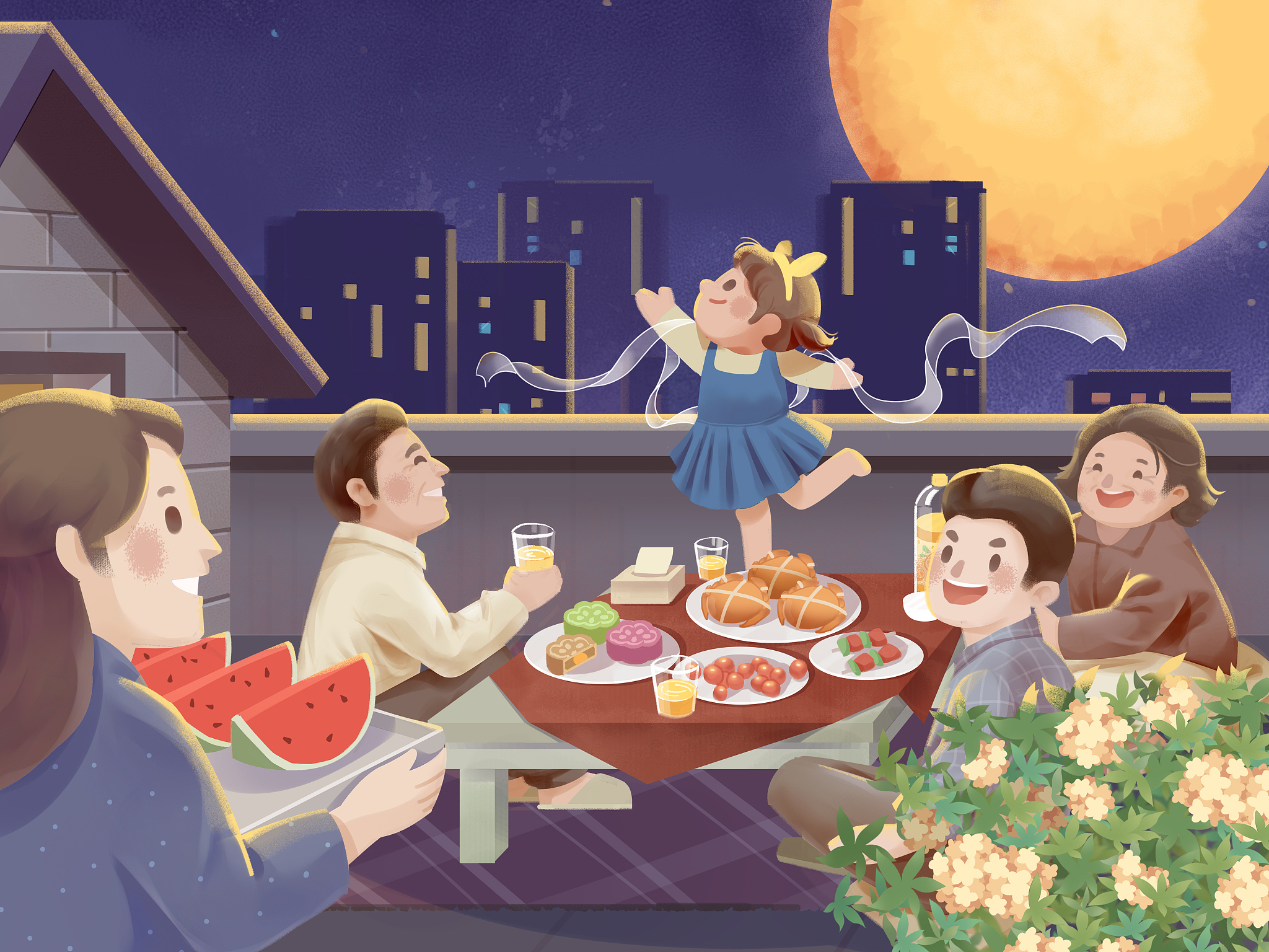 中秋团圆夜：与家人共度美好时光
