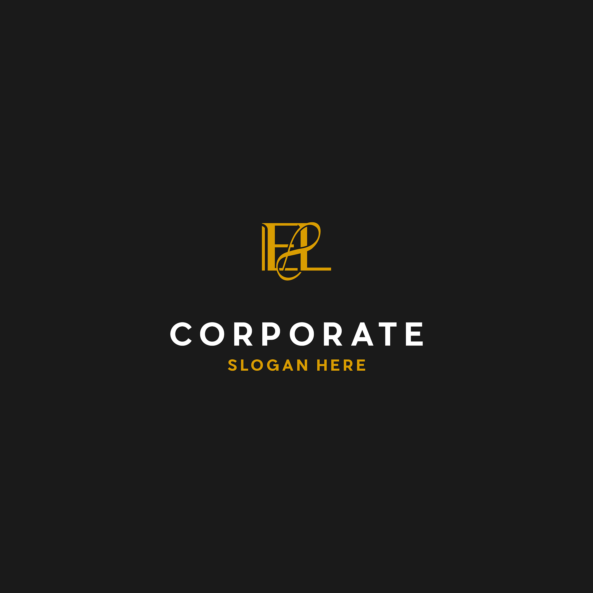 letter el elegance luxury creative business logo