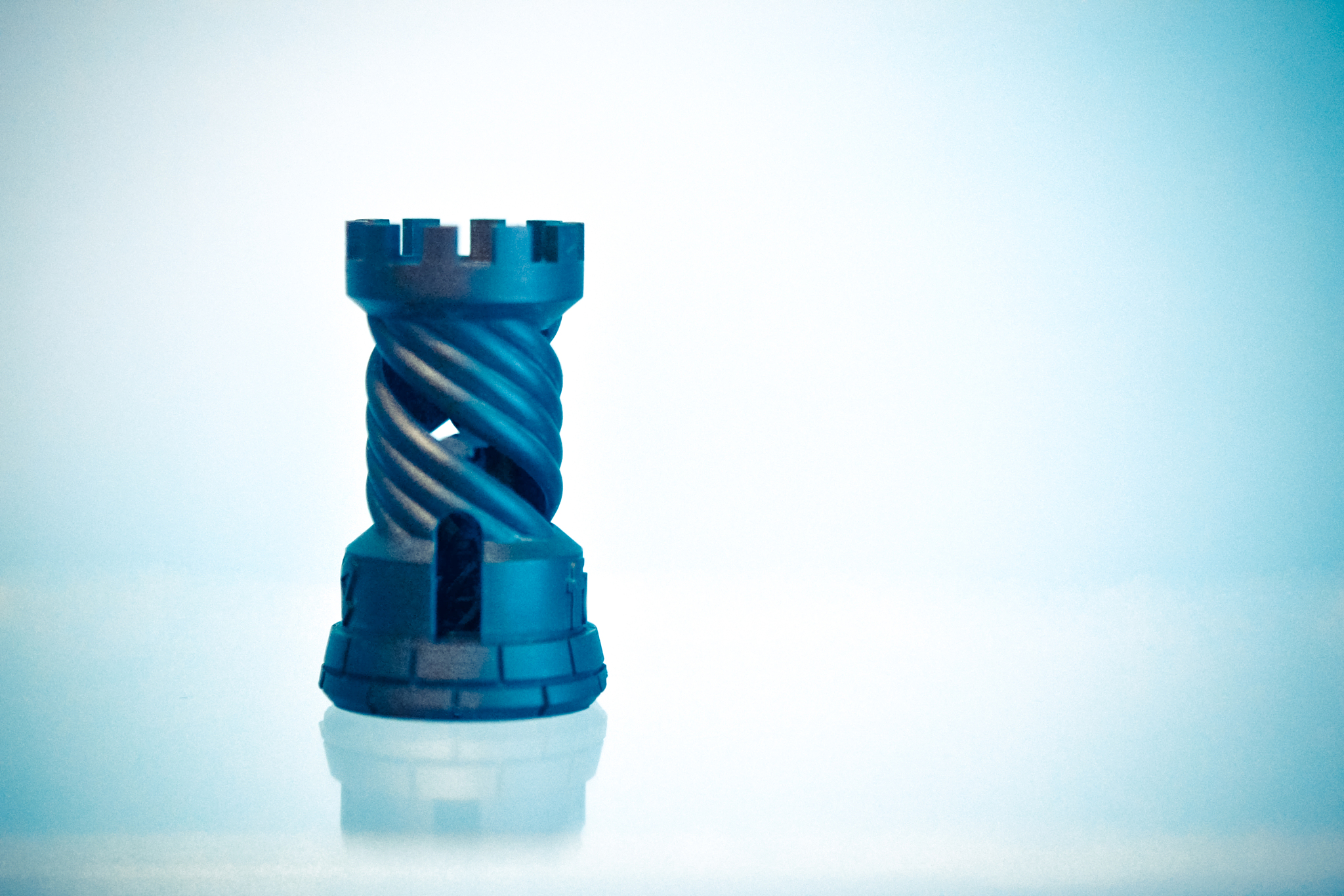 one object photopolymer printed on a 3d printer.