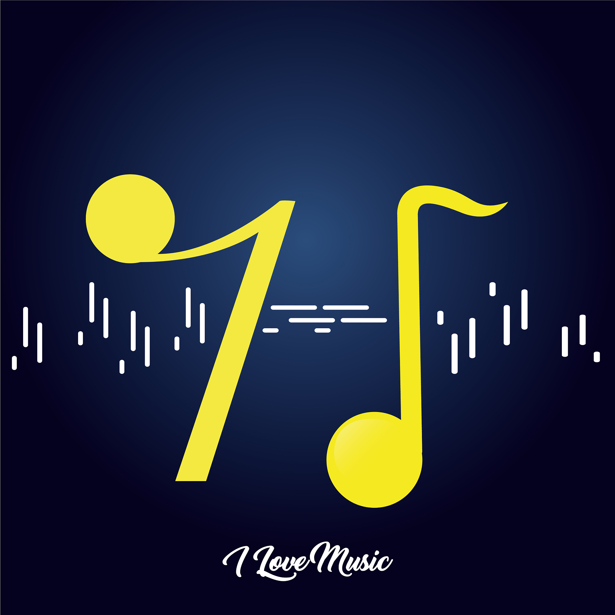 set musical notes