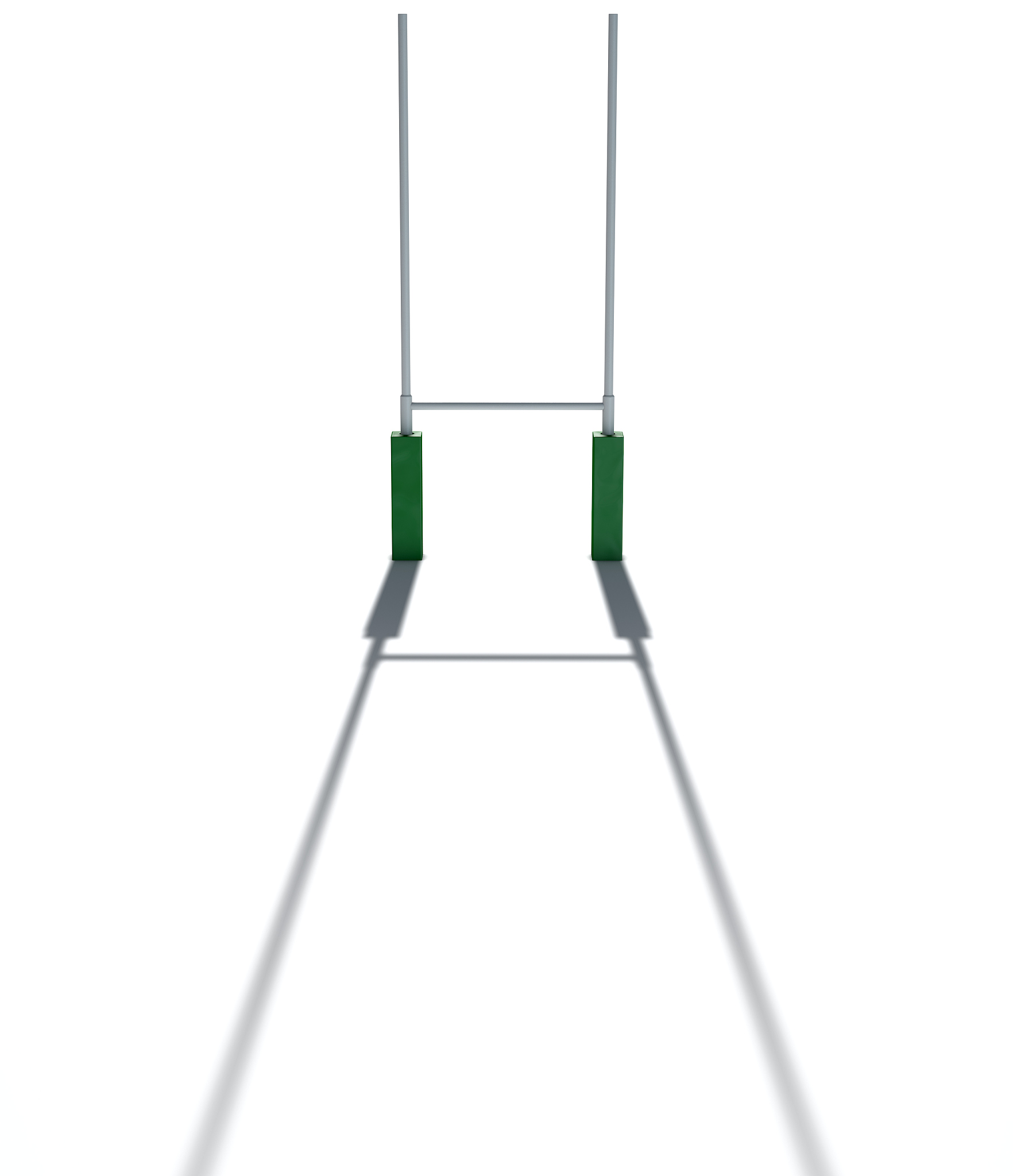rugby posts isolated