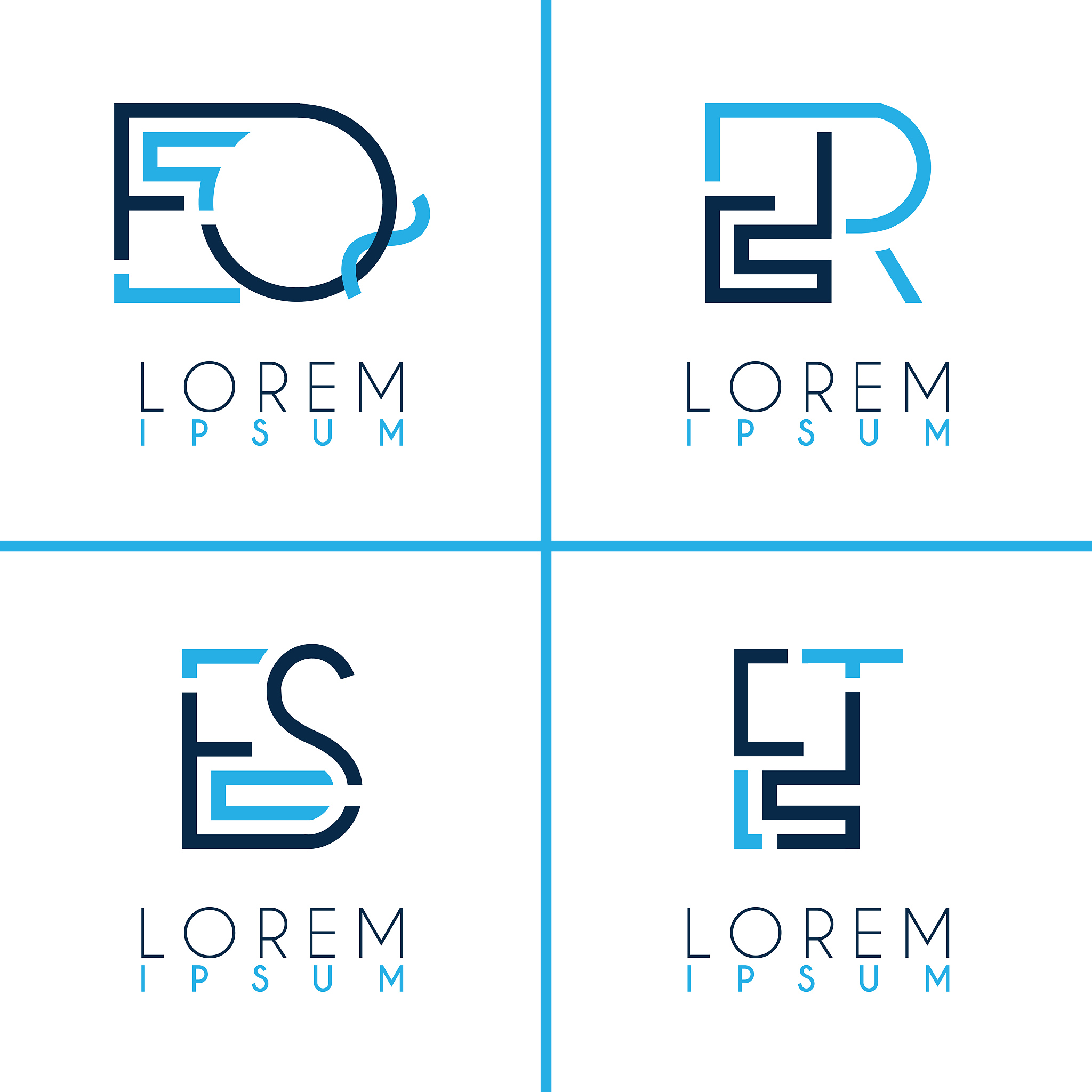 alphabet   for business card, presentation, flyer, document, bro