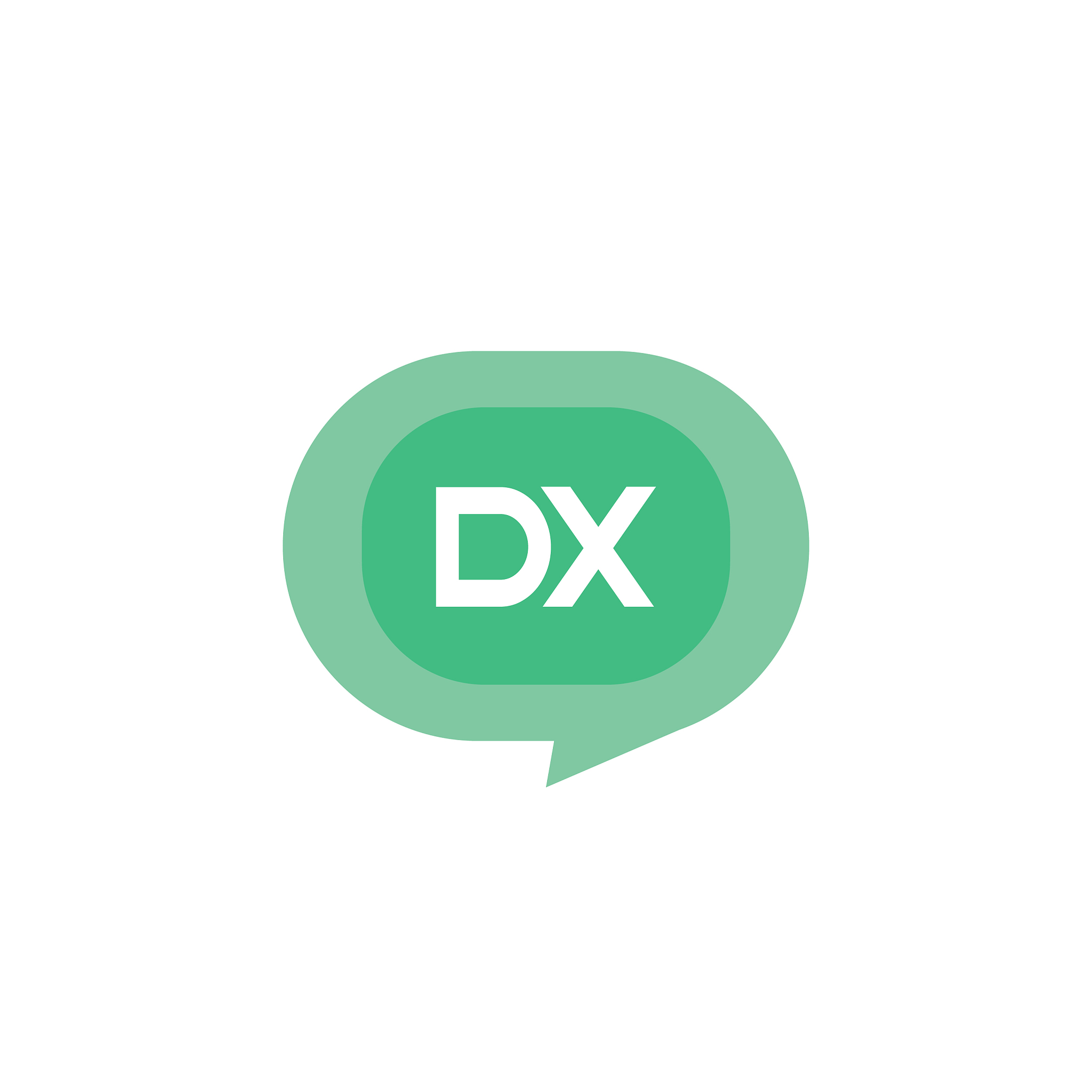 initial letter logo dx template design