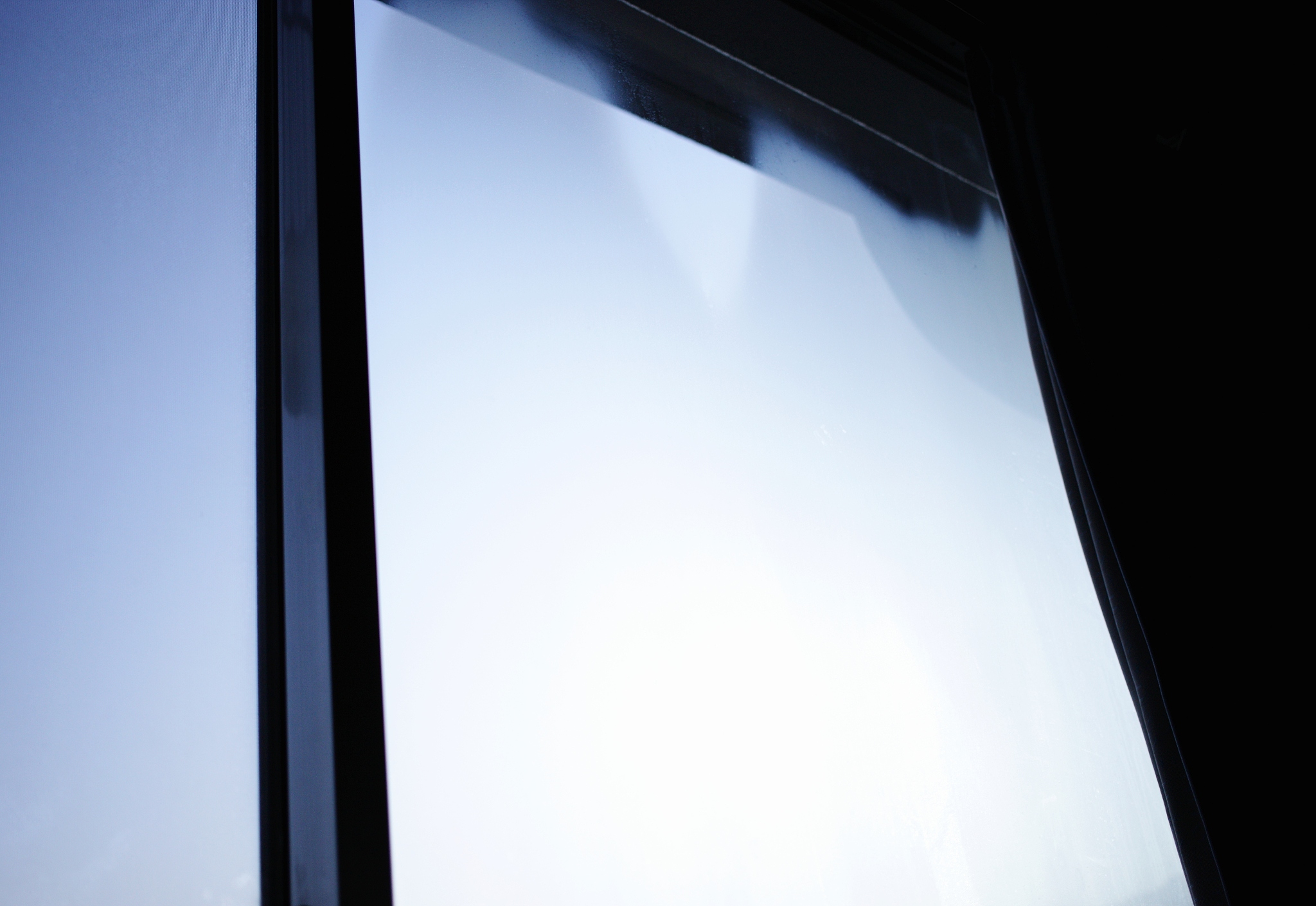 cloudy glass window at morning