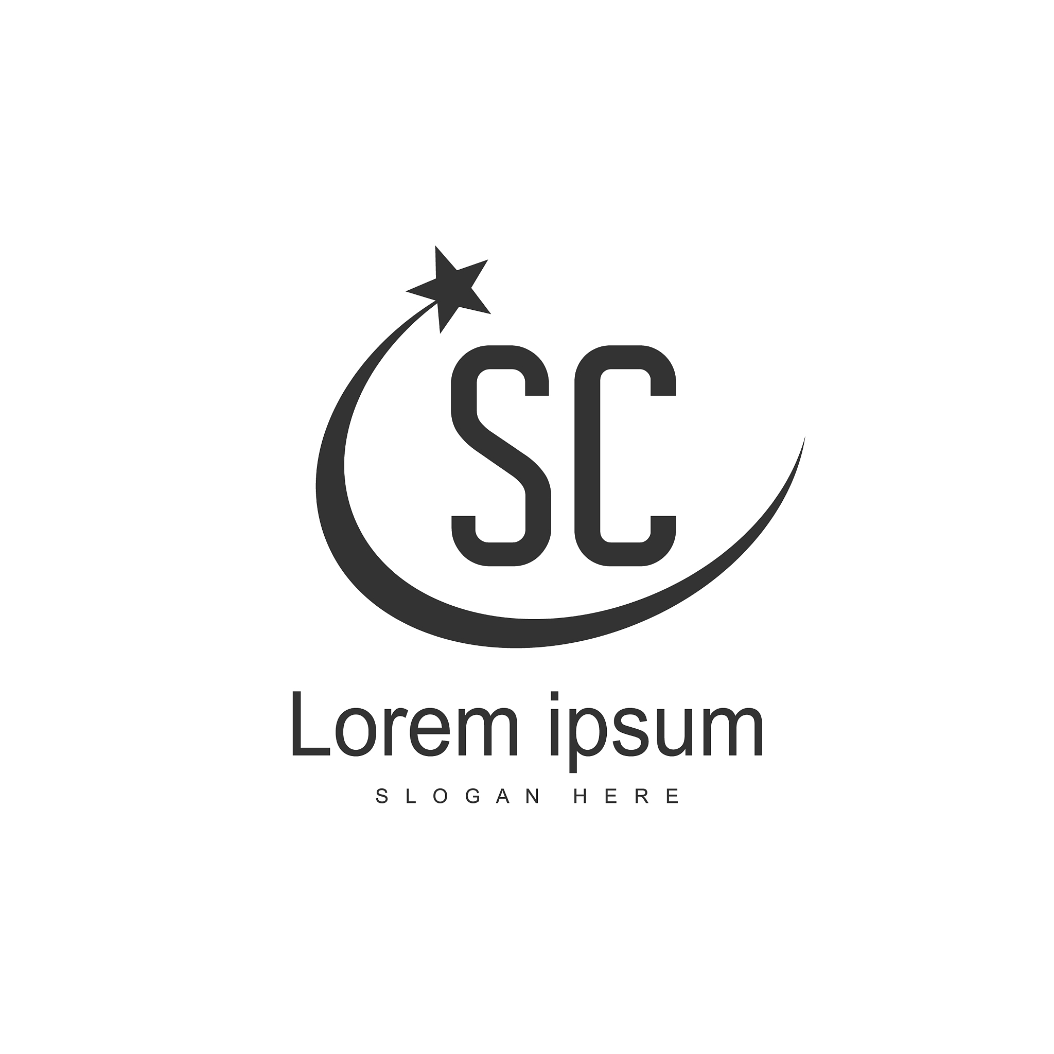 s letter logo template initial letter logo design