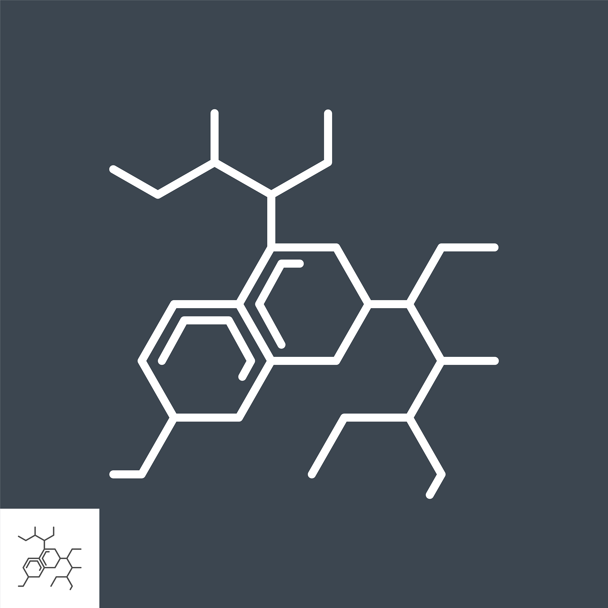 molecule related vector thin line icon.