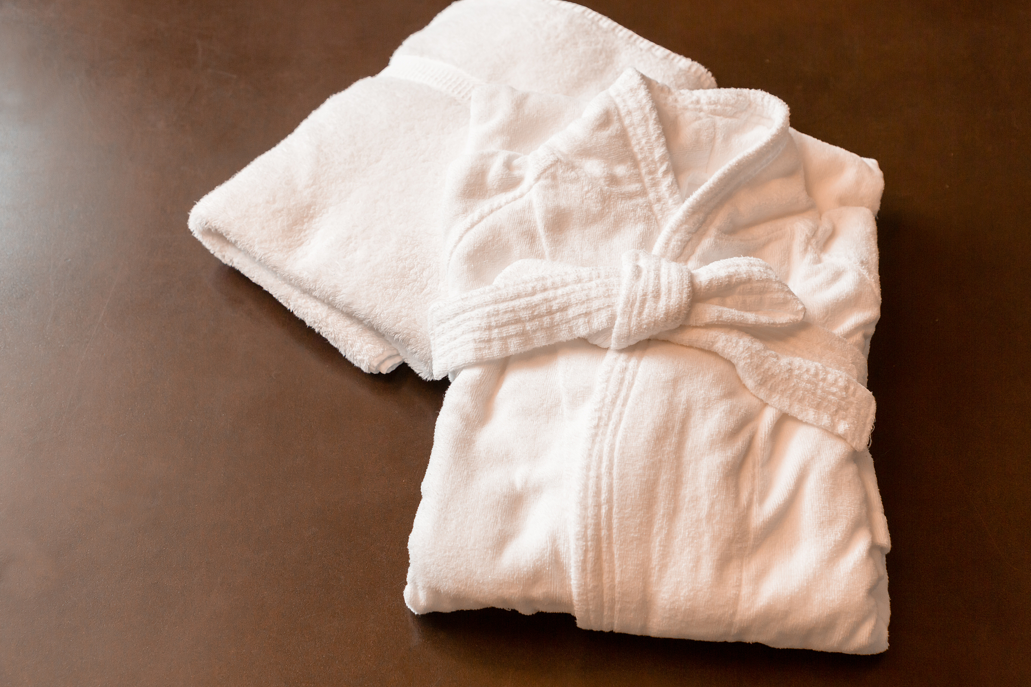 bathrobes and towels