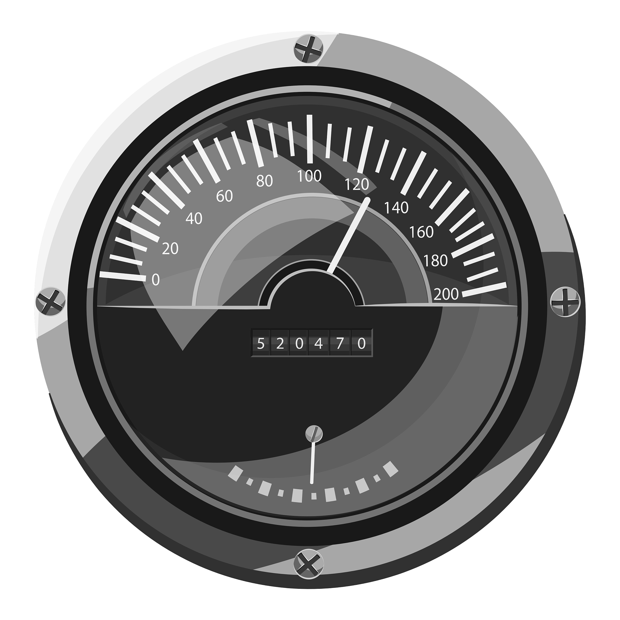 large round speedometer icon