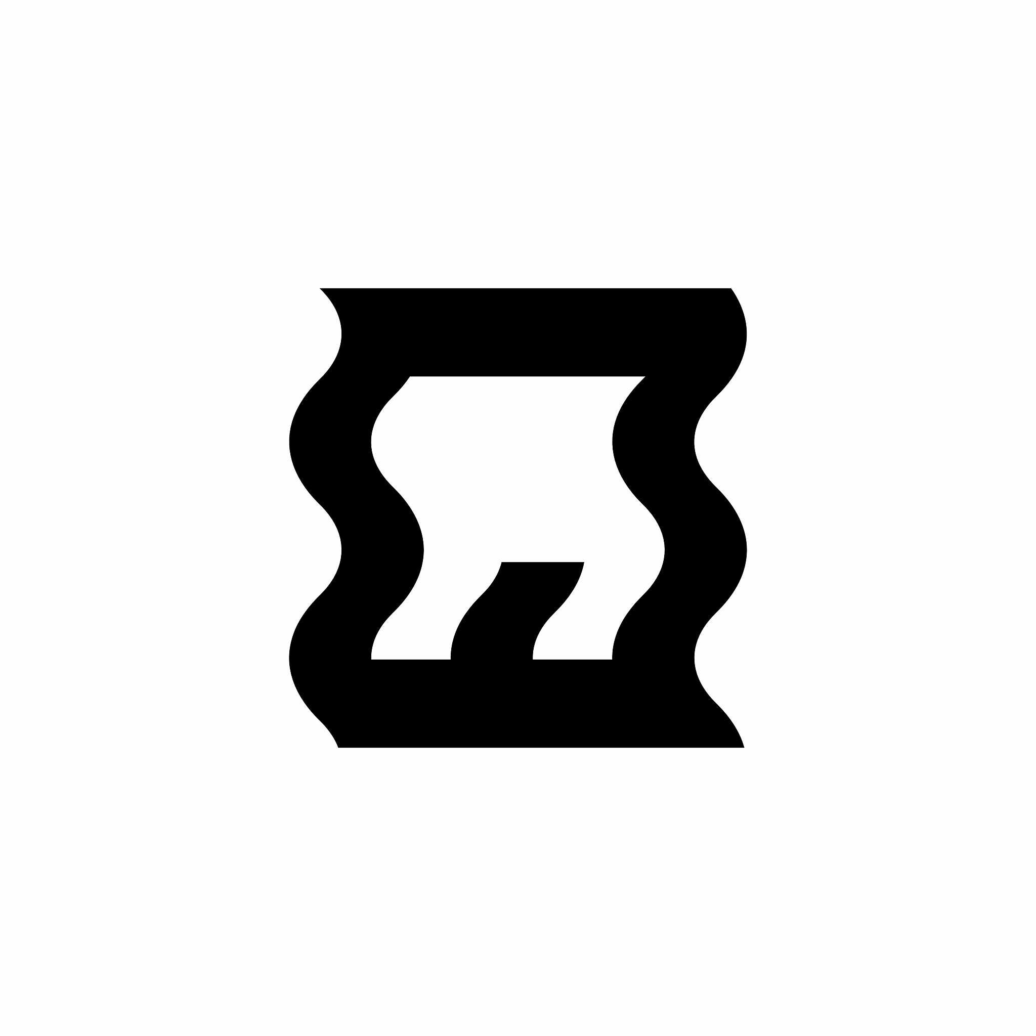 vector wave heat logo letter q