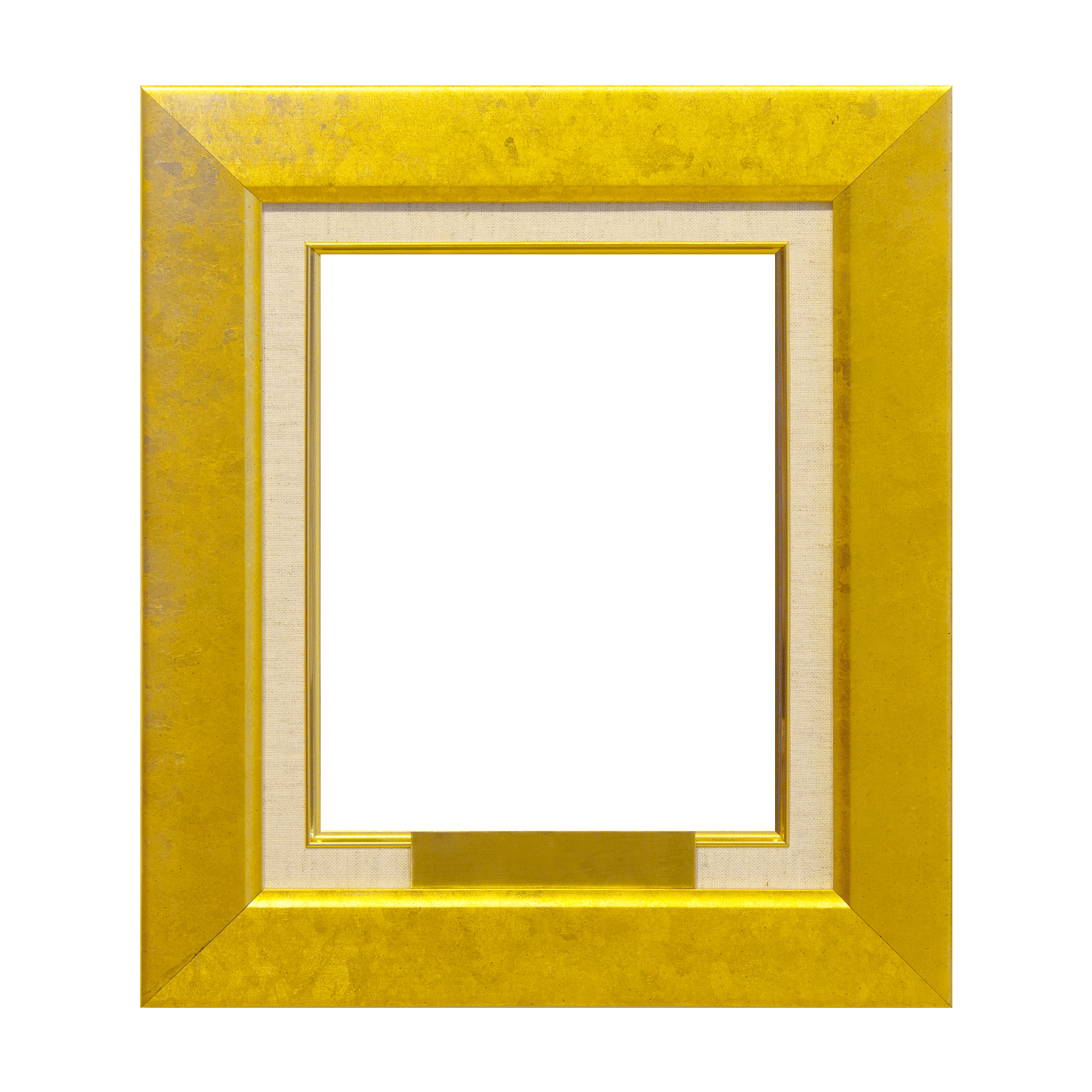 antique gold frame isolated on the white background