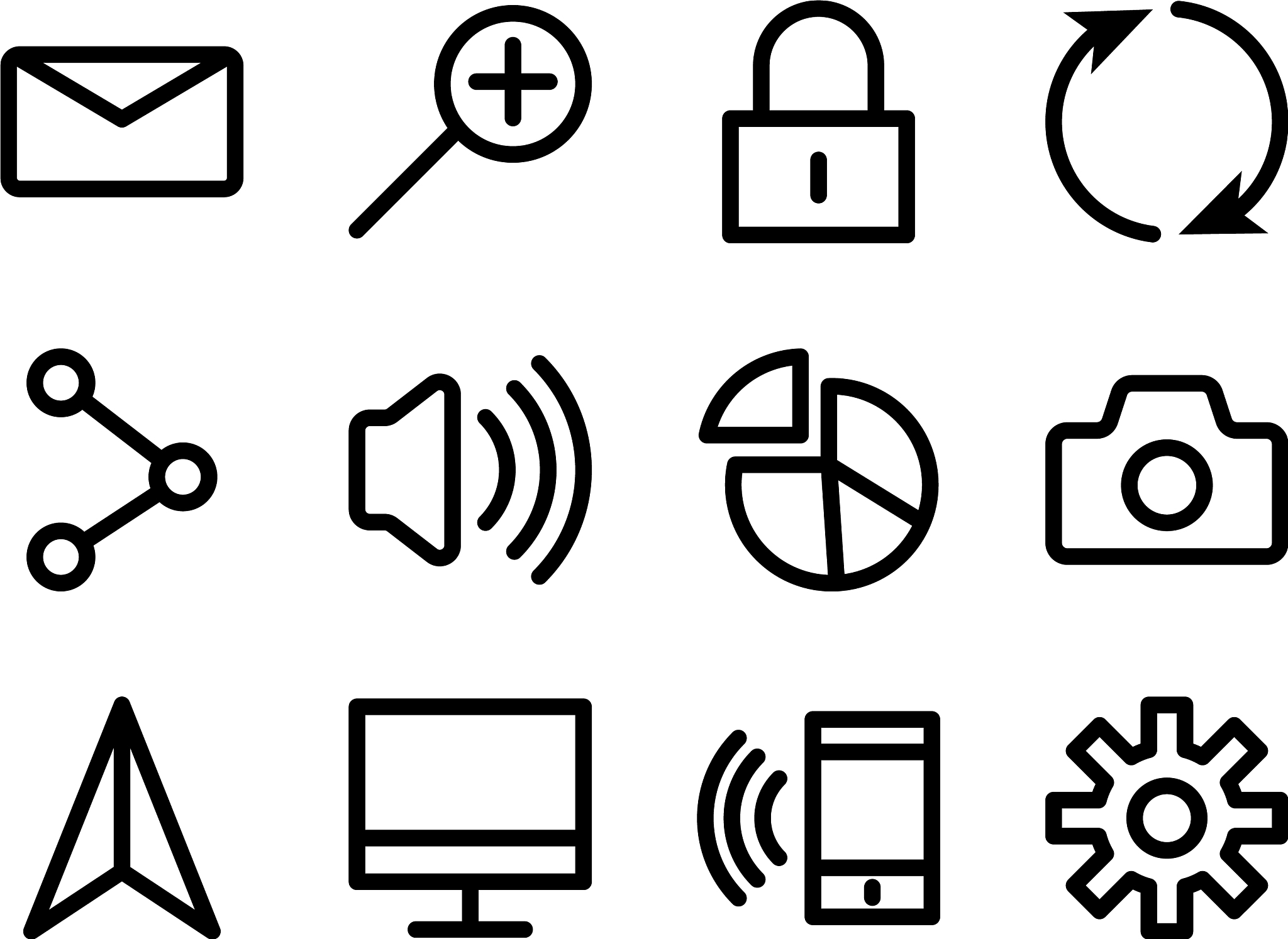 bundle user interface set icons