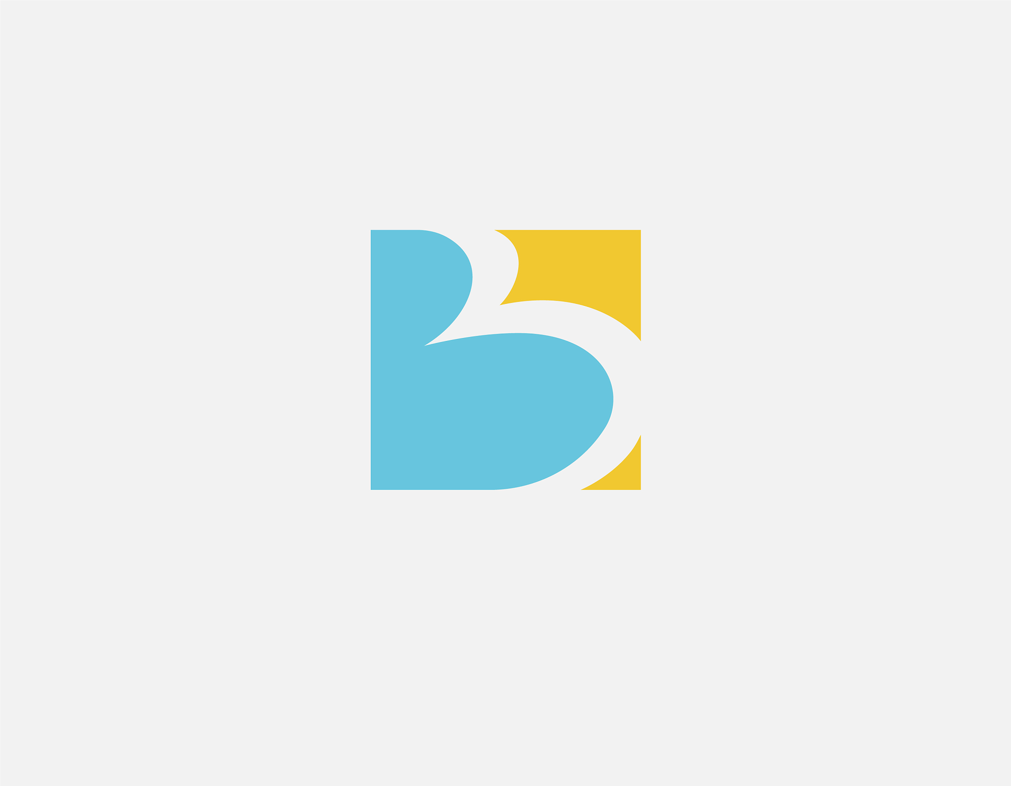 creative bright blue with yellow colors logo icon