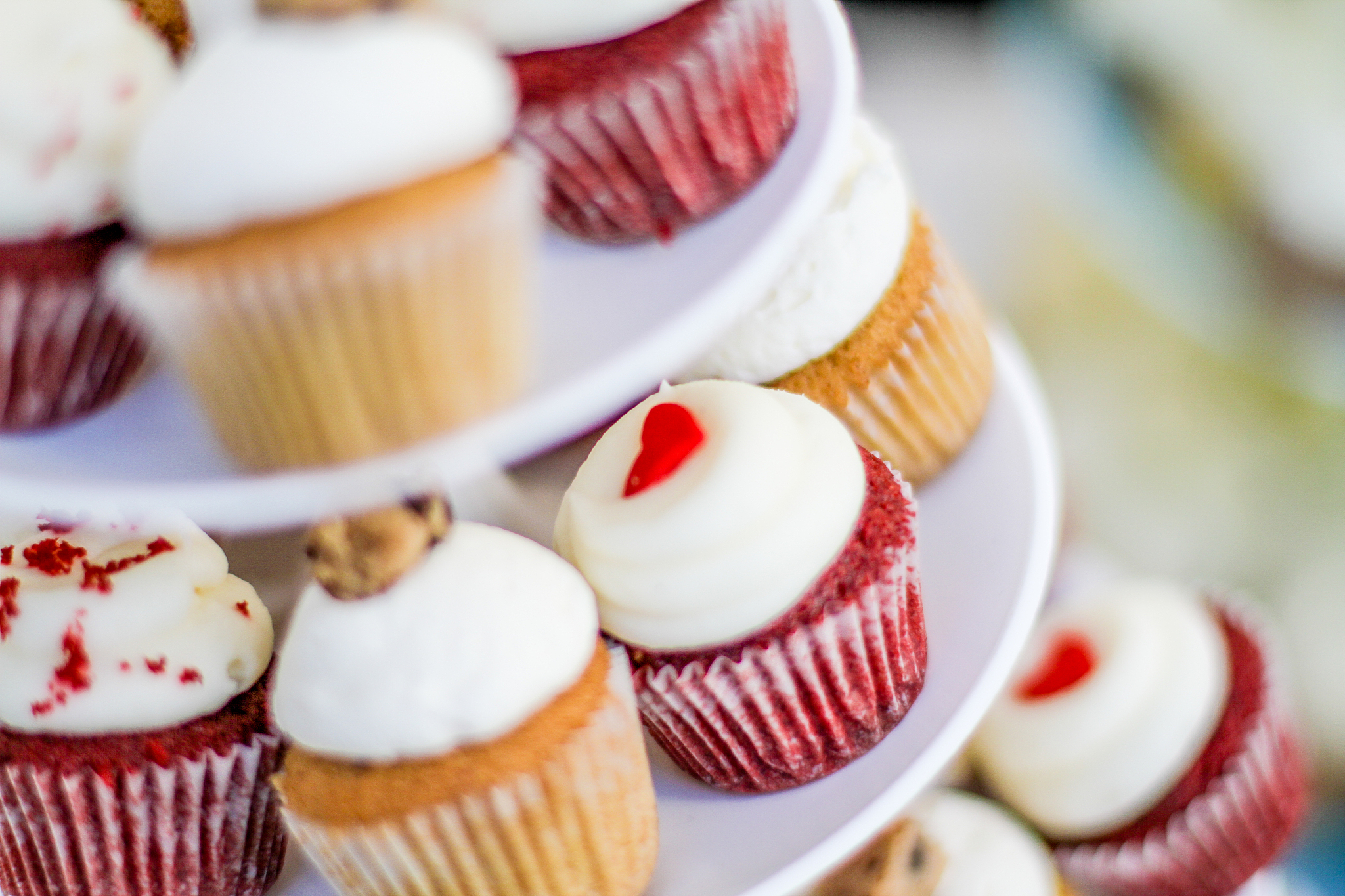 few cupcakes on the plate