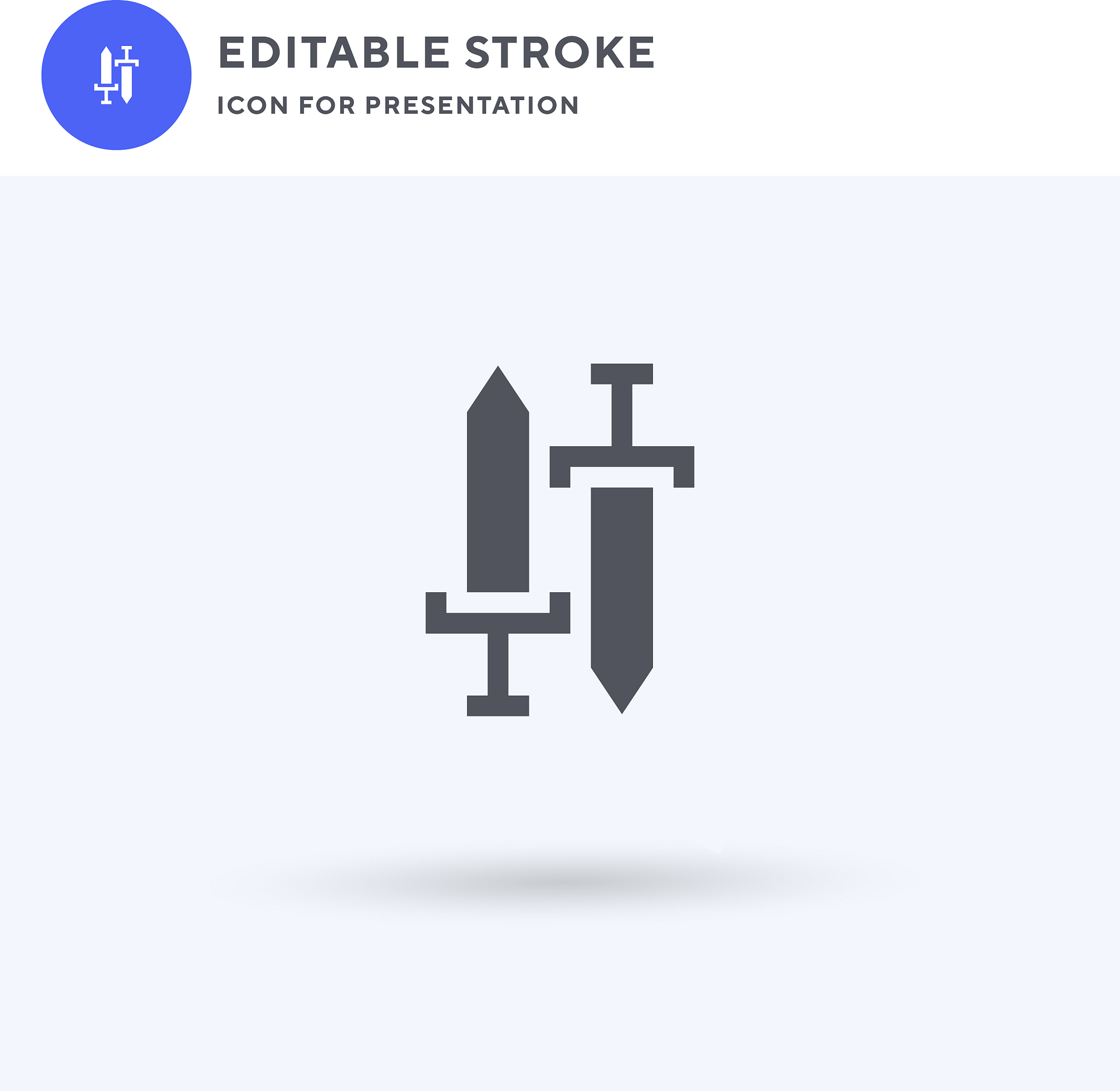 sword icon filled flat sign solid