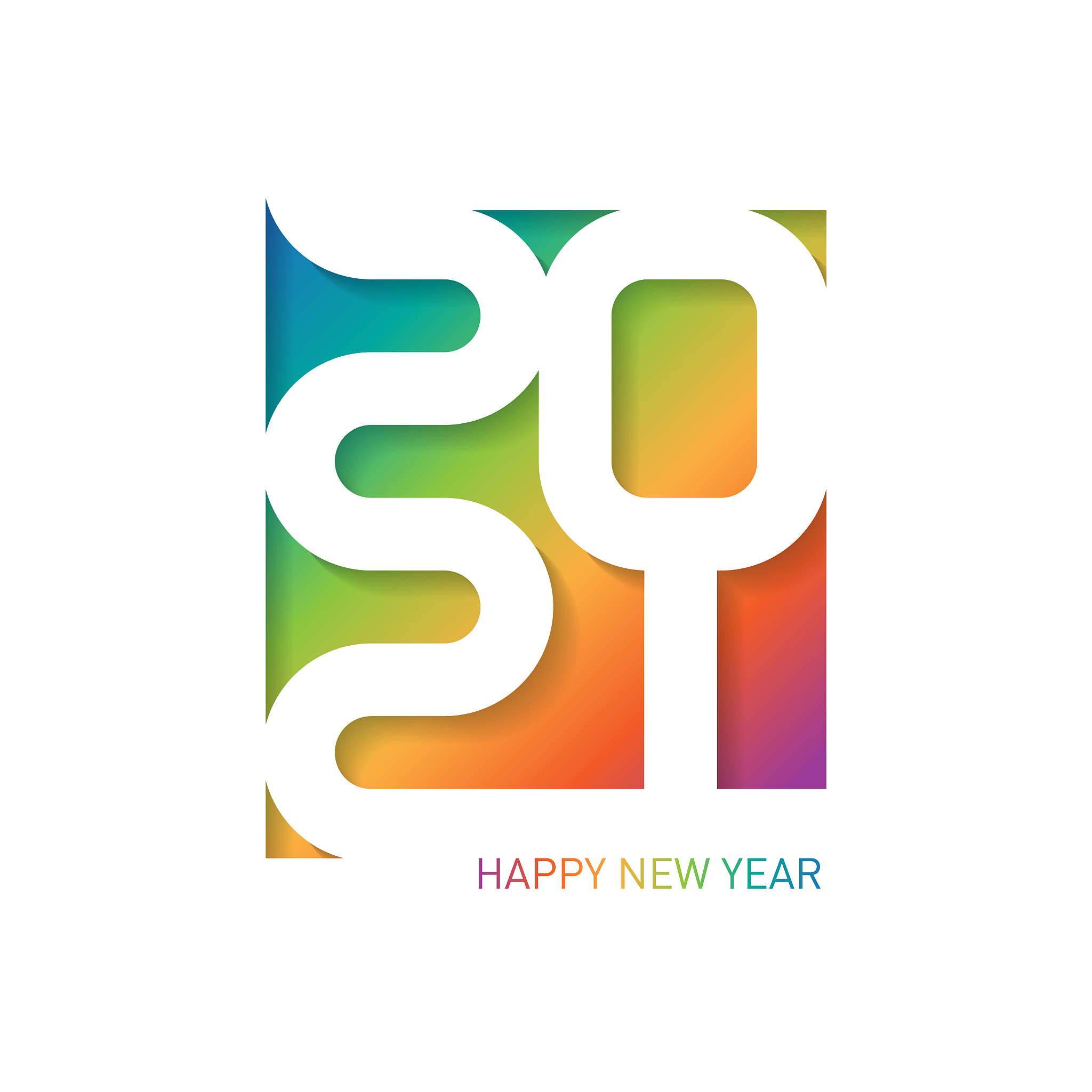 happy new year 2021. greeting card with carving art. cover of bu